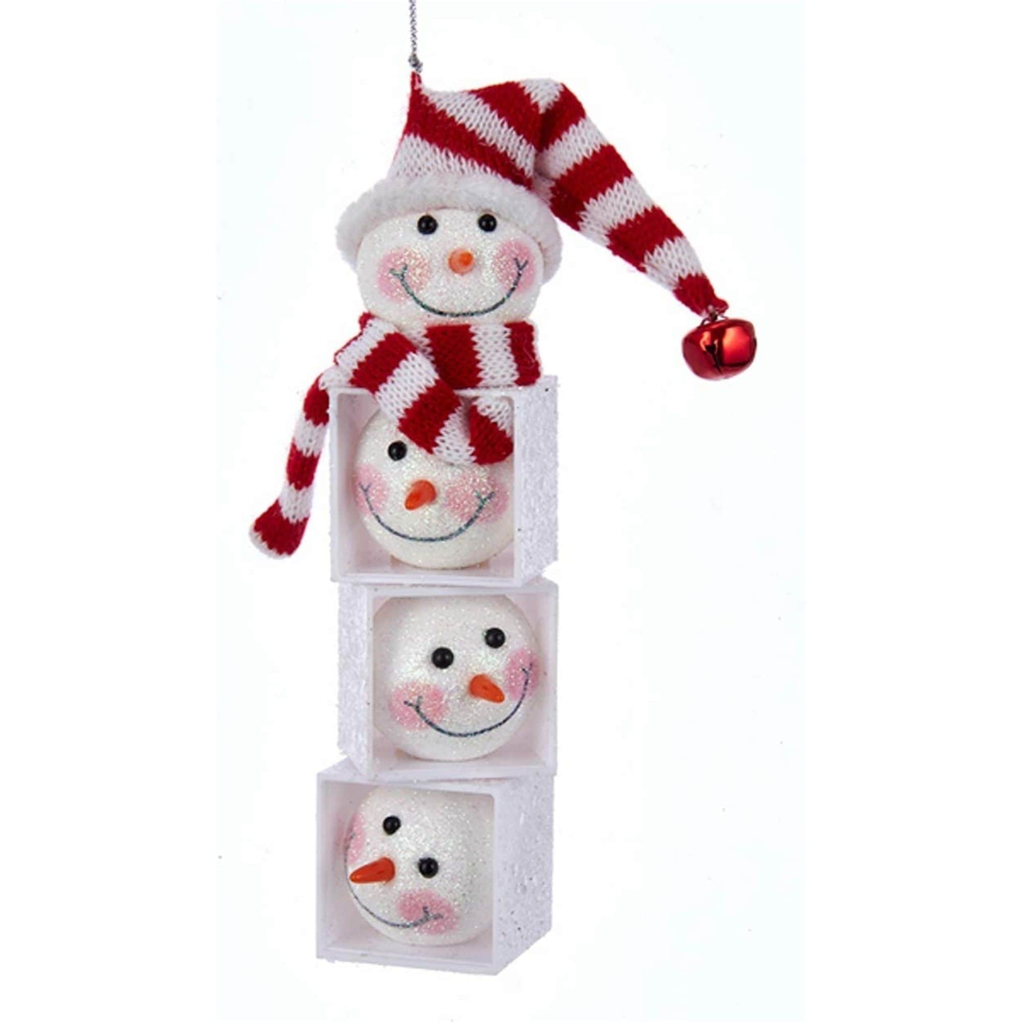 Kurt S. Adler 086131412592 Kurt Adler Snowman Head Block Ornament