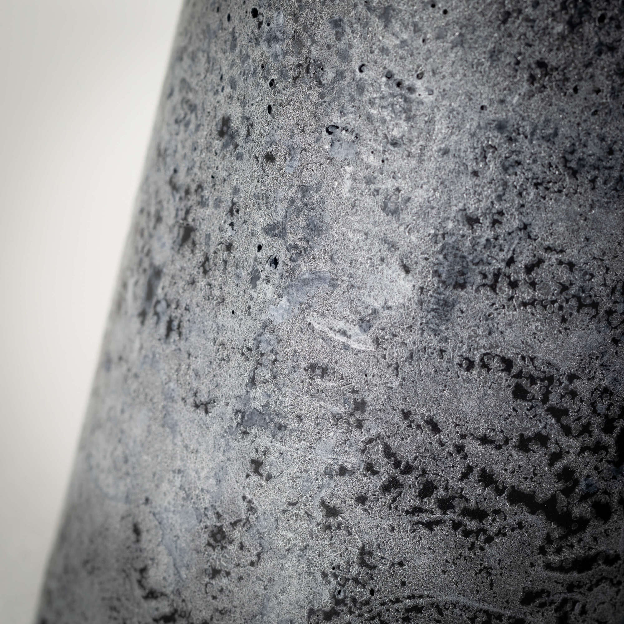 4.25" Distressed Black Eco-Friendly Pillar Candle