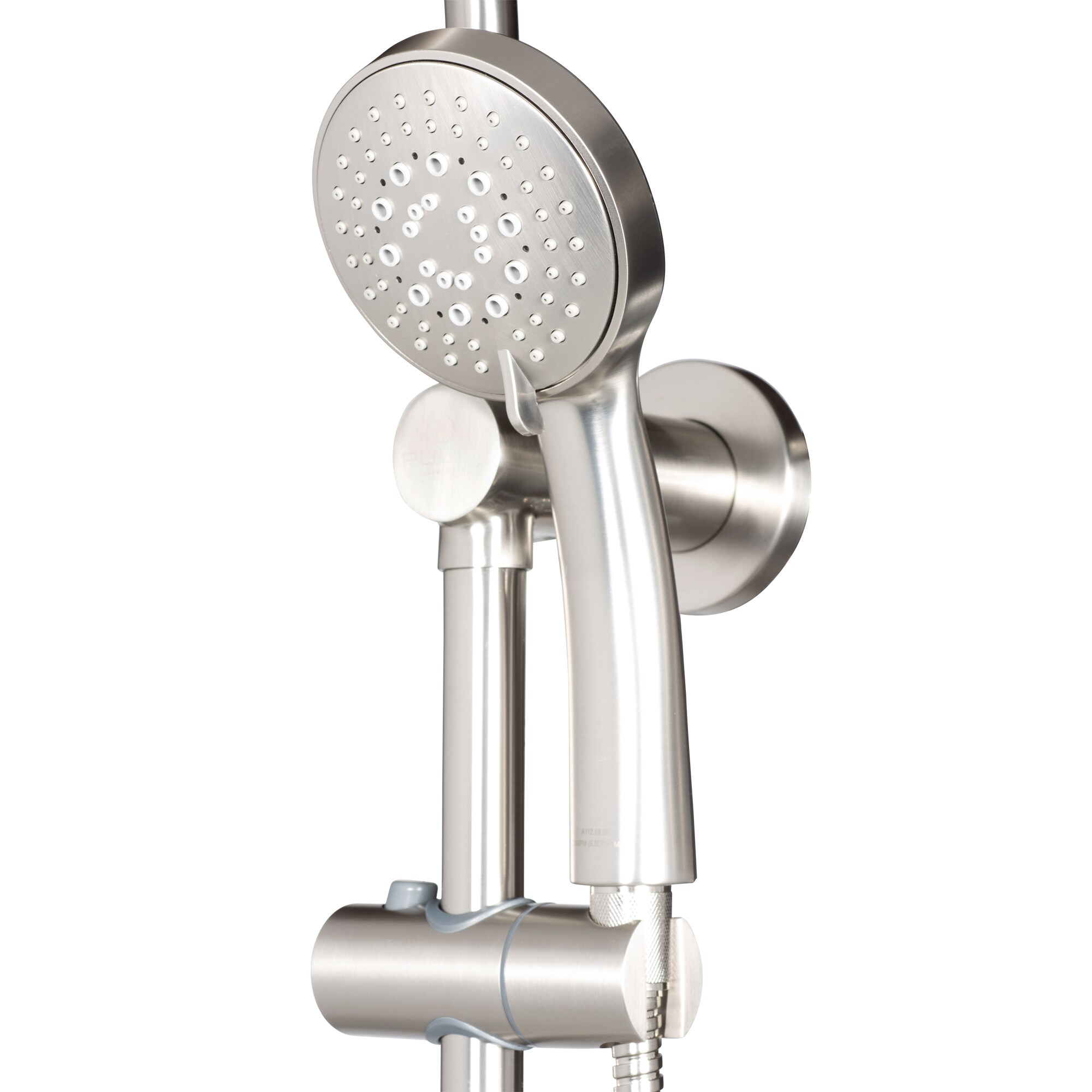 Brushed Nickel Multi-Function Shower System with Rain Showerhead