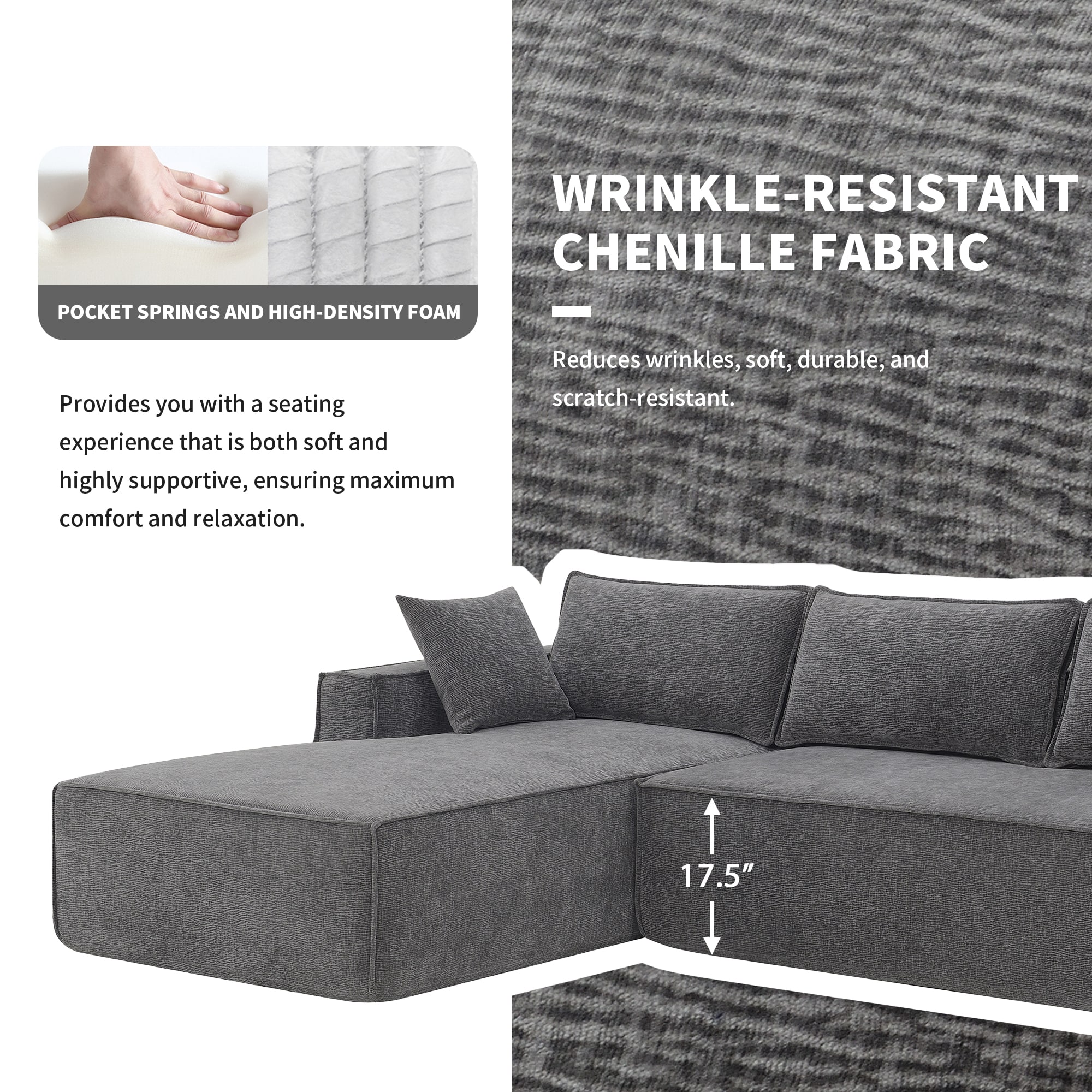 ModernLuxe N723S9587G Sofas-Loveseats - View #4