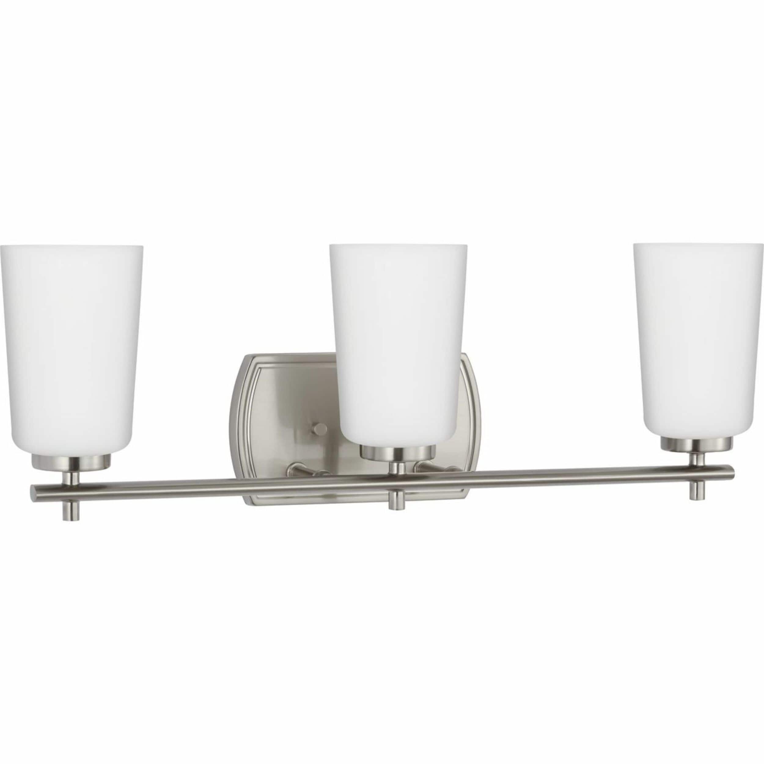 Progress Lighting P300467-009 Adley 23-in 3 -Light Brushed Nickel Transitional Vanity light