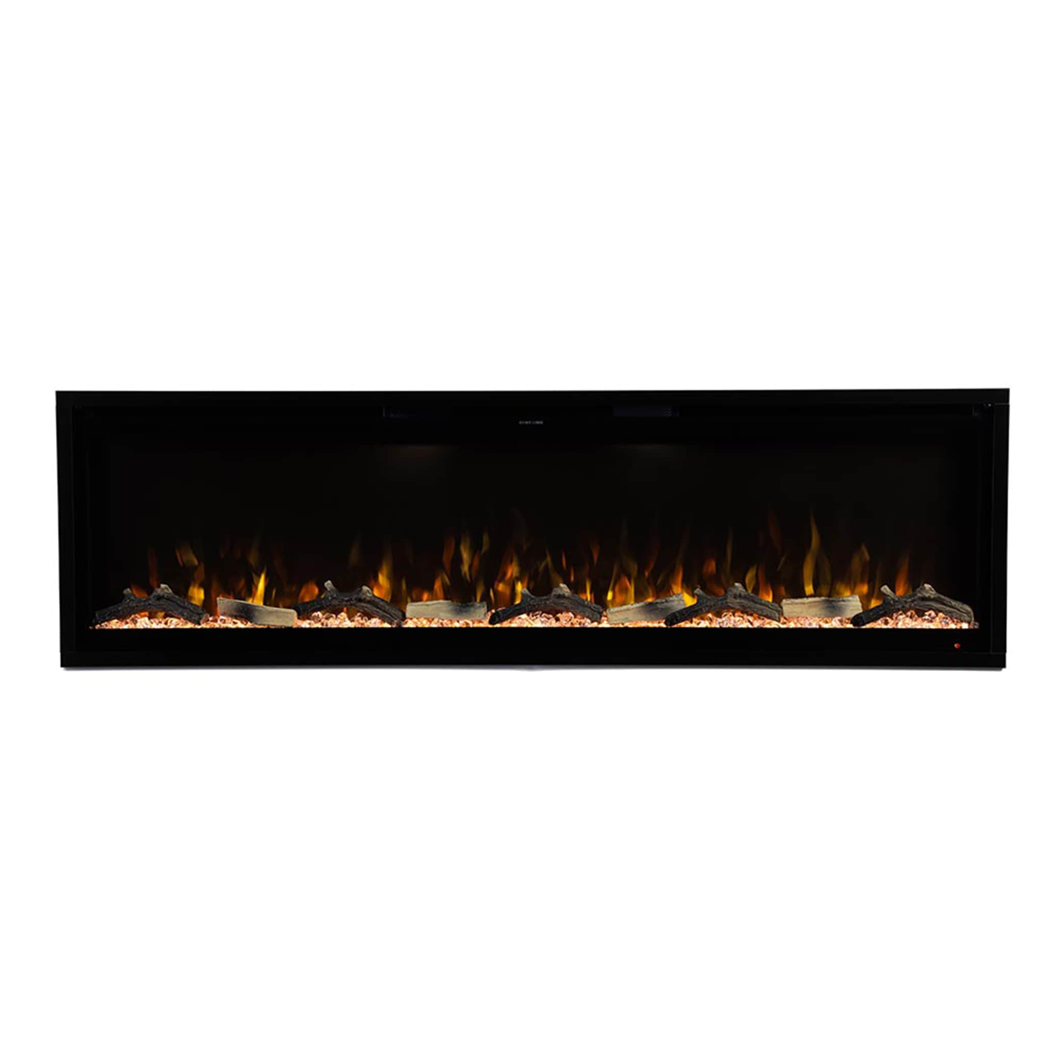 Modern Ember 60-in W Aerus Black Infrared Quartz Electric Fireplace ME-SL60 Sansujyuku sansujyuku.com