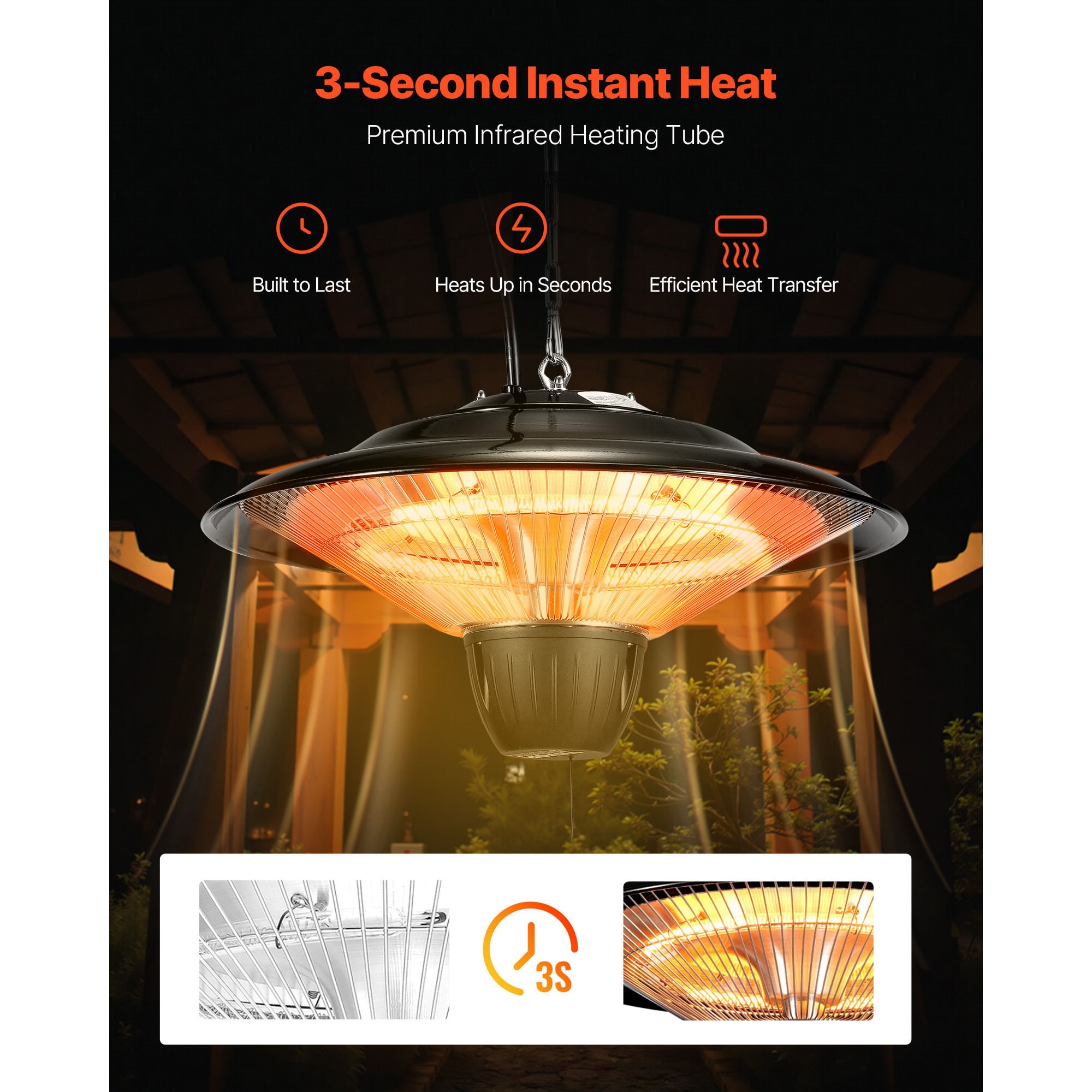 VEVOR SCHWXJRQSXXG13405V1 Portable-Electric-Heat - View #2