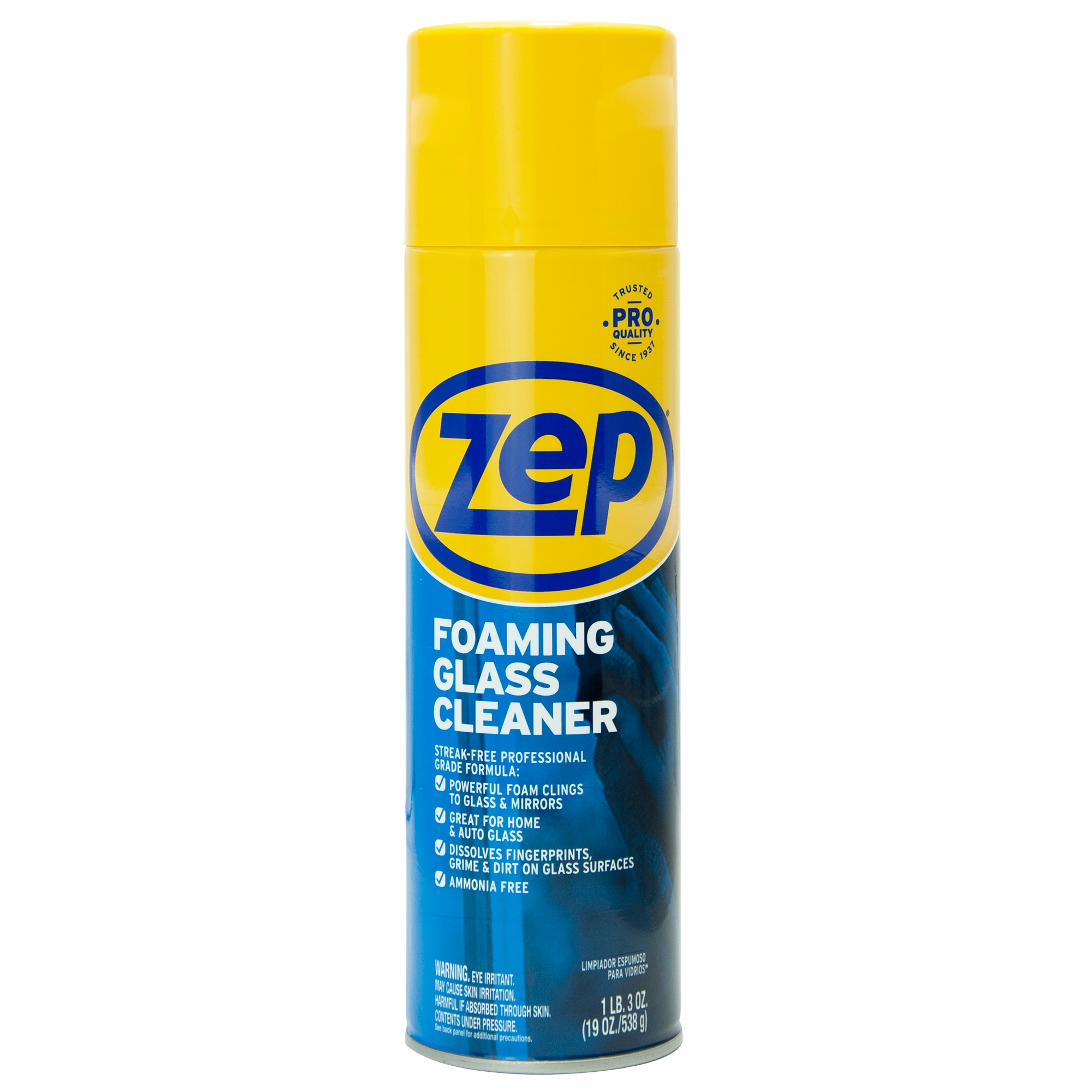Zep Foaming 19 Fluid Ounces Aerosol Spray Glass Cleaner
