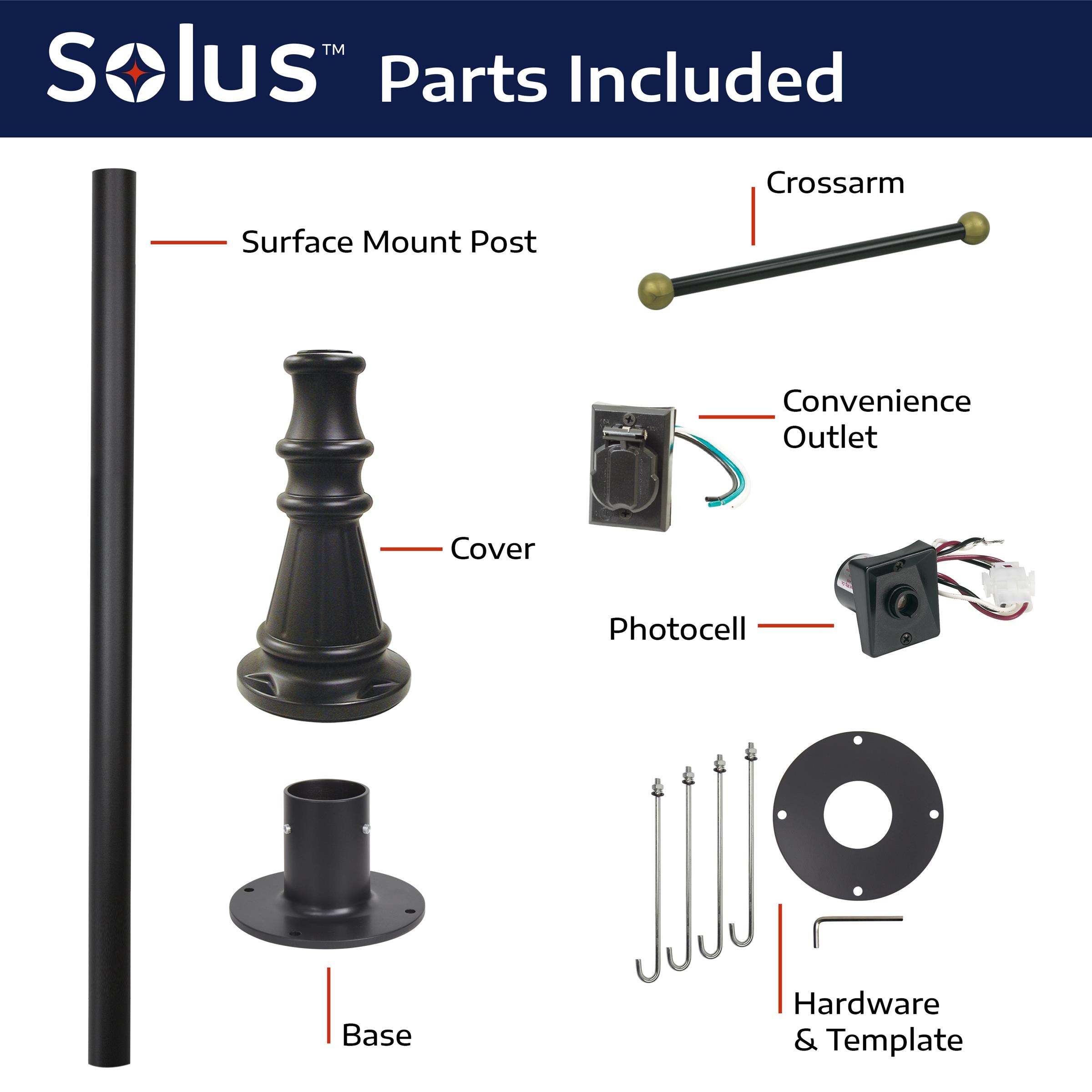 Solus SM6-C320STP-BK Post-Lights - View #6