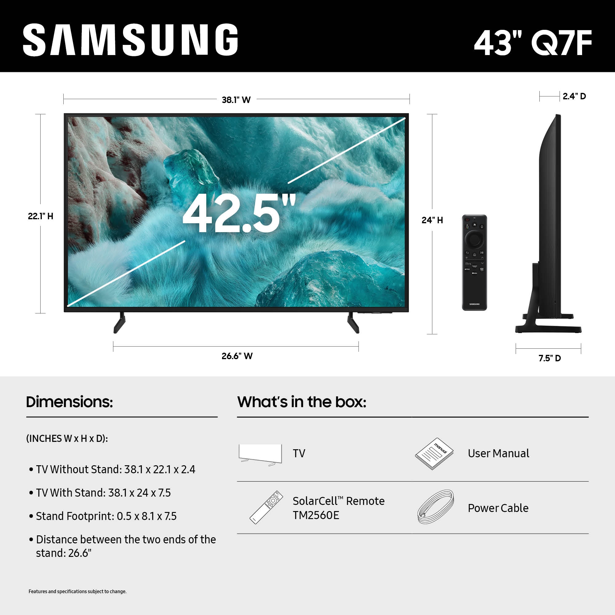 Samsung QN43Q7FAAFXZA tvs - View #5