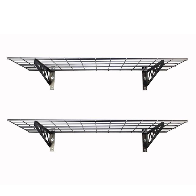 Saferacks Garage Wall Shelves 48 In W X, Wire Shelving For Garage Walls