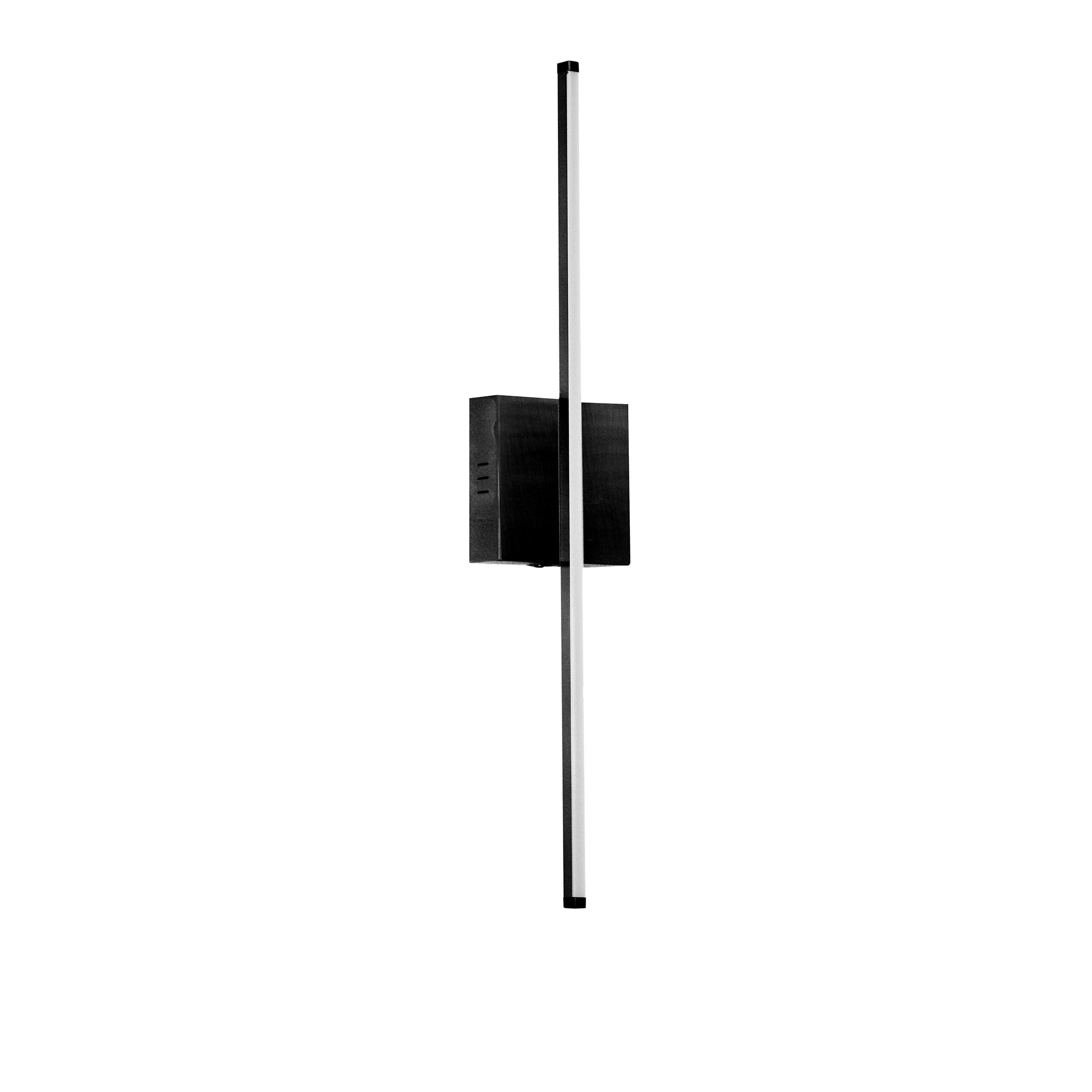 Dainolite ARY-2519LEDW-MB Array 24.5-in W 1-Light Black Modern/Contemporary LED Wall Sconce
