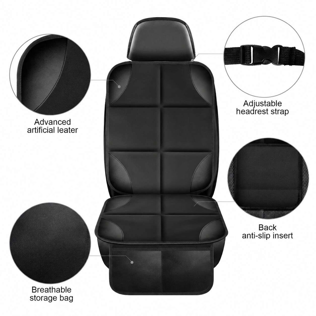 Aoibox LABMSPL3 Car-Seat-Covers - View #3