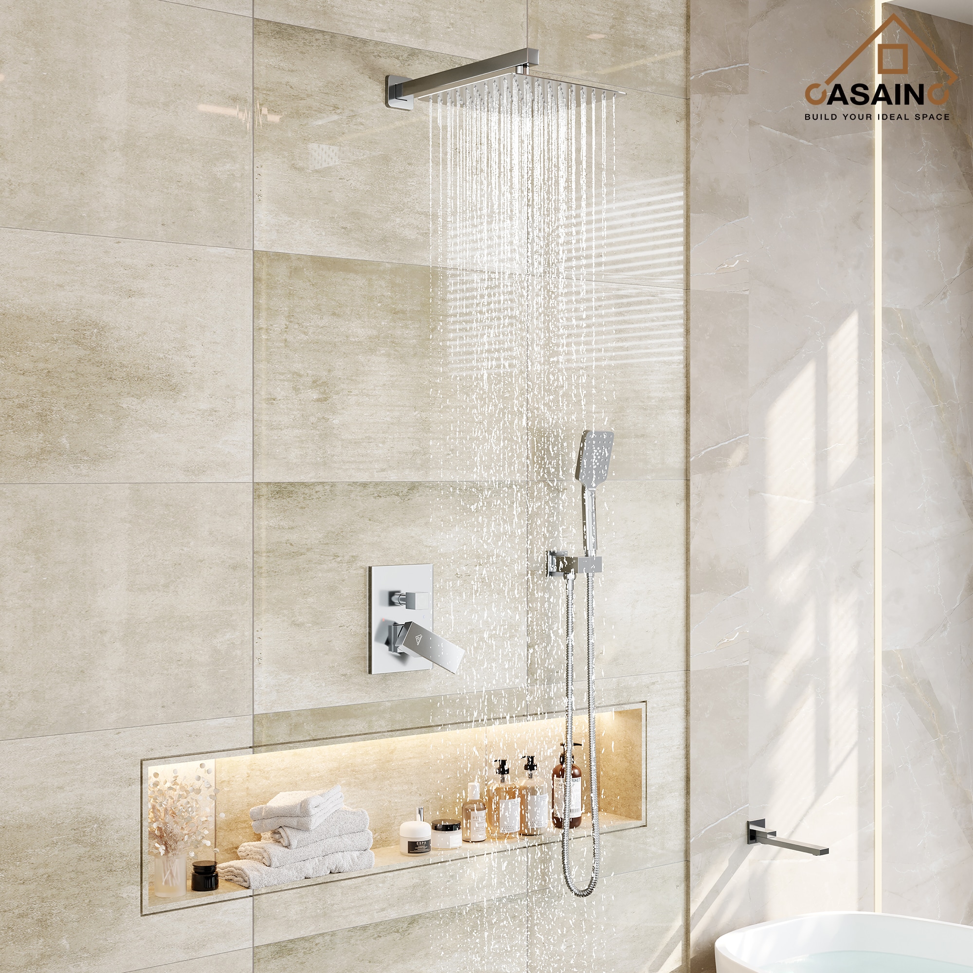 CASAINC WF-W98102BN-12 Showerhead-Bar-Panels - View #4