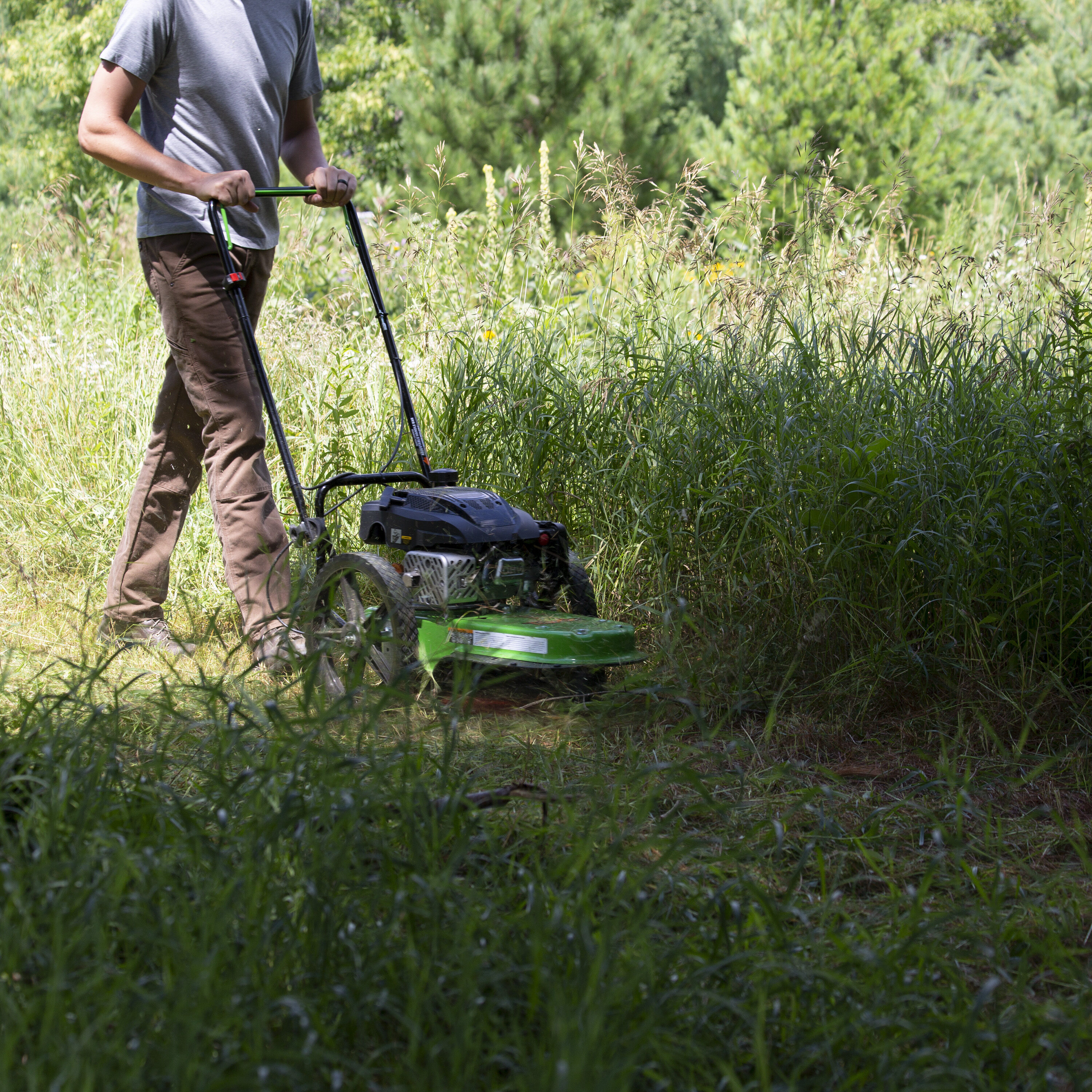 Yardmax YL2250 22 in. 170cc GAS Walk Behind String Trimmer Mower