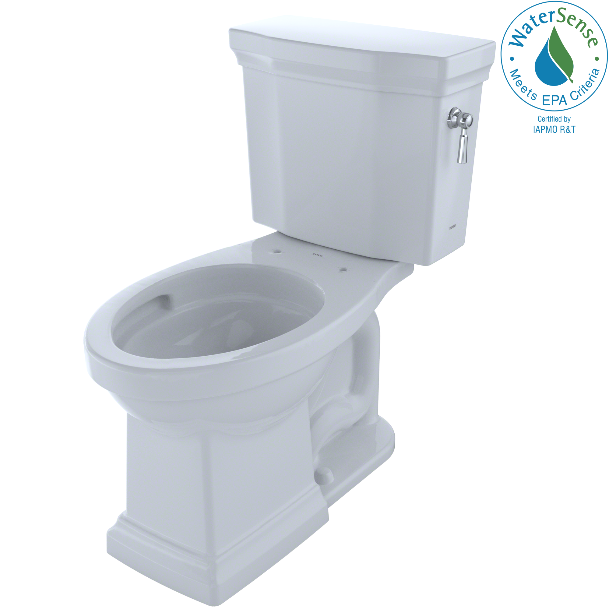 TOTO CST404CEFRG-01 Promenade II Cotton White Single Elongated Chair height 2-piece Toilet 12-in Rough-In WaterSense 1.28 GPF
