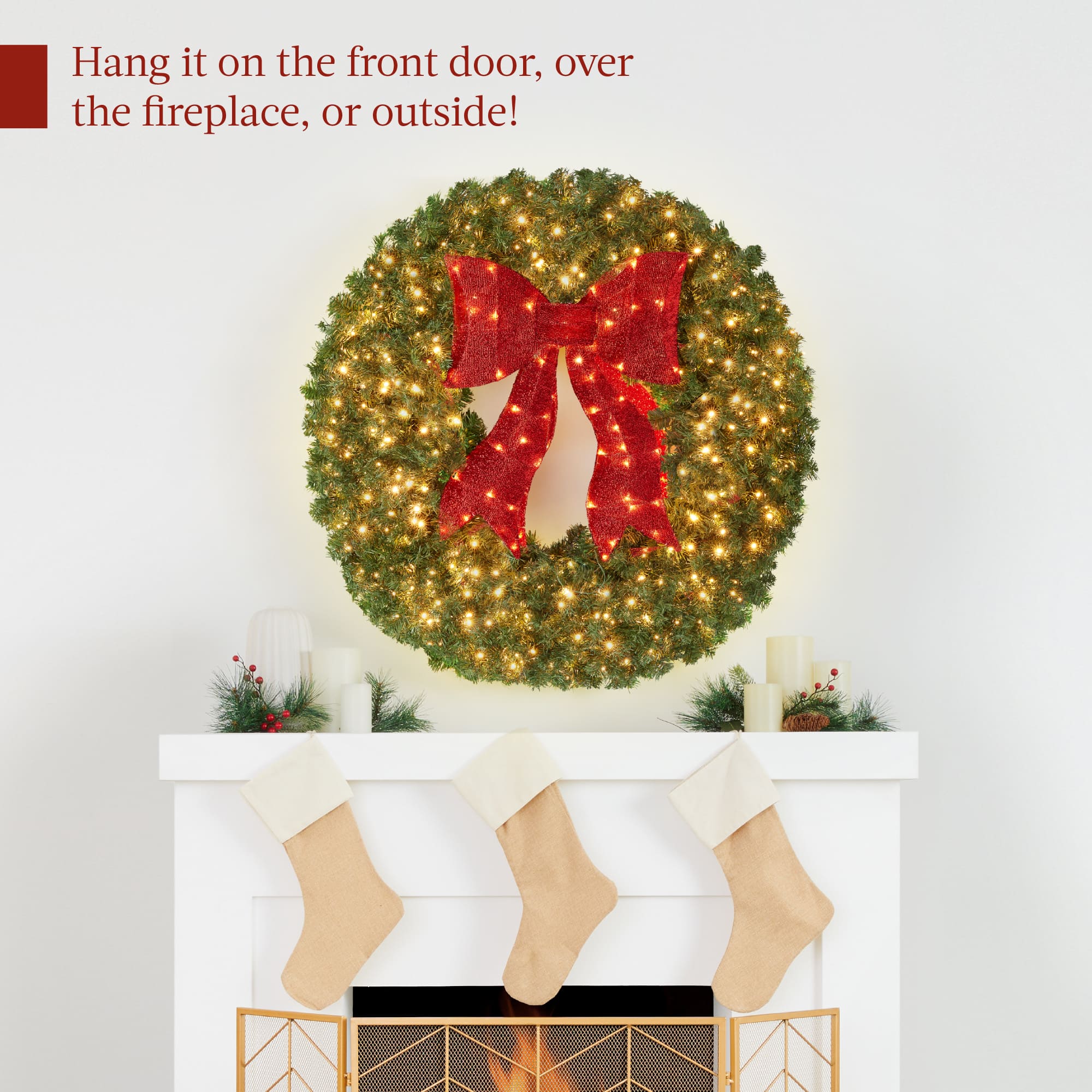 Best Choice Products SKY6916 Artificial-Christmas-Wreaths - View #3