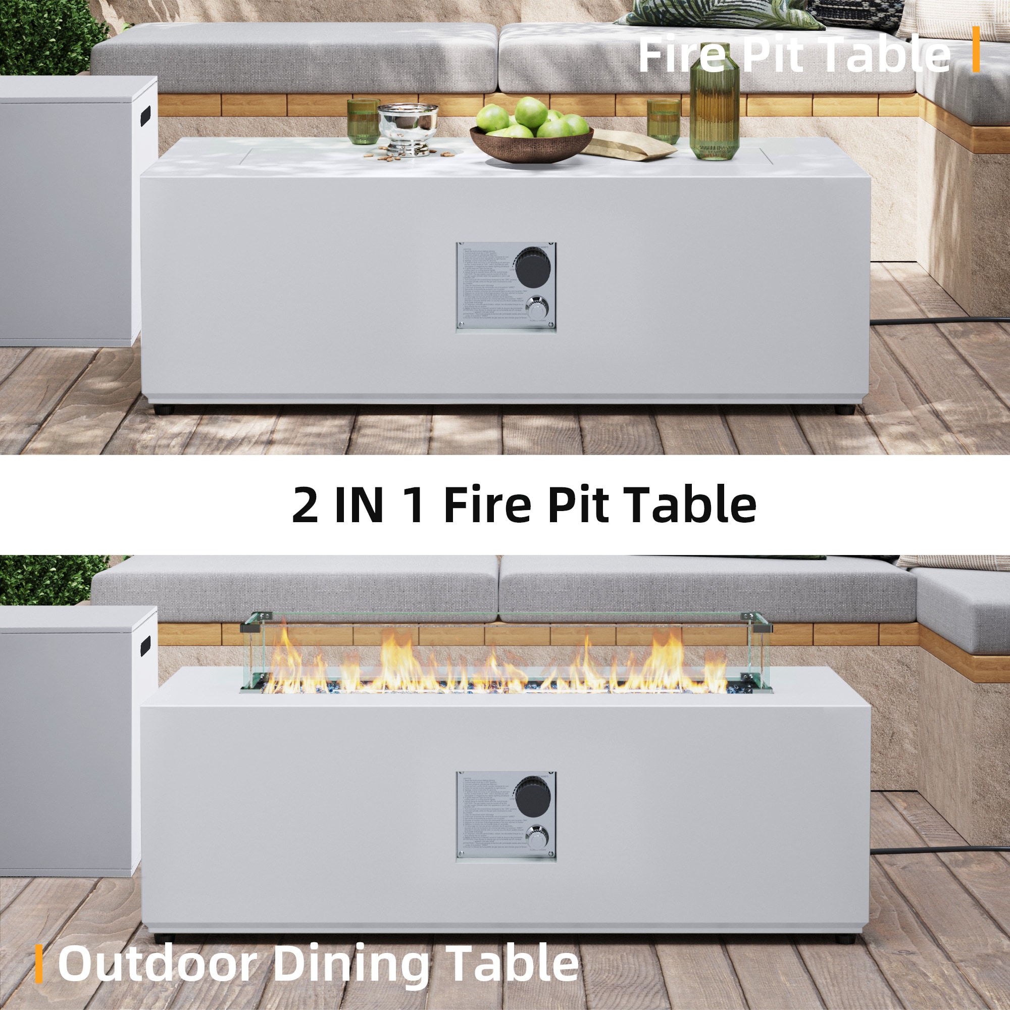 UPHA 56TP-GREY-DK-BLZWST Outdoor-Gas-Firepits - View #3