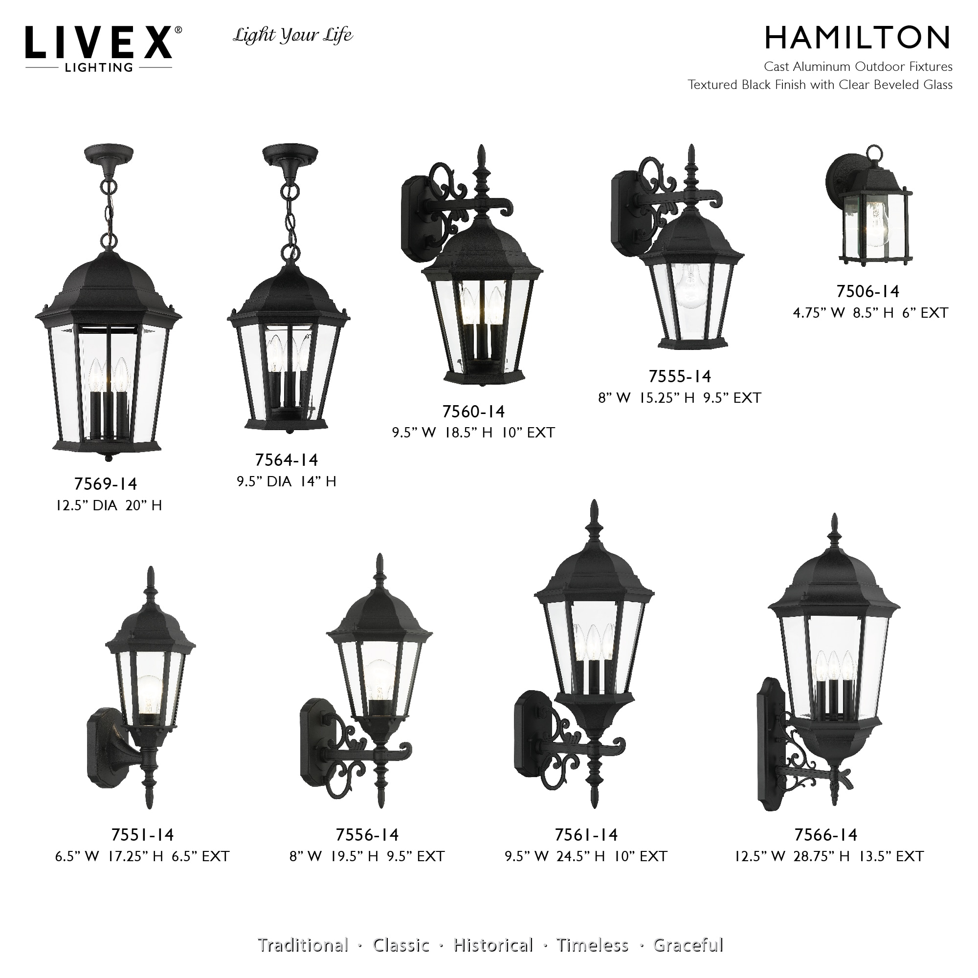 Livex Lighting 7566-14 Outdoor-Wall-Lighting - View #2