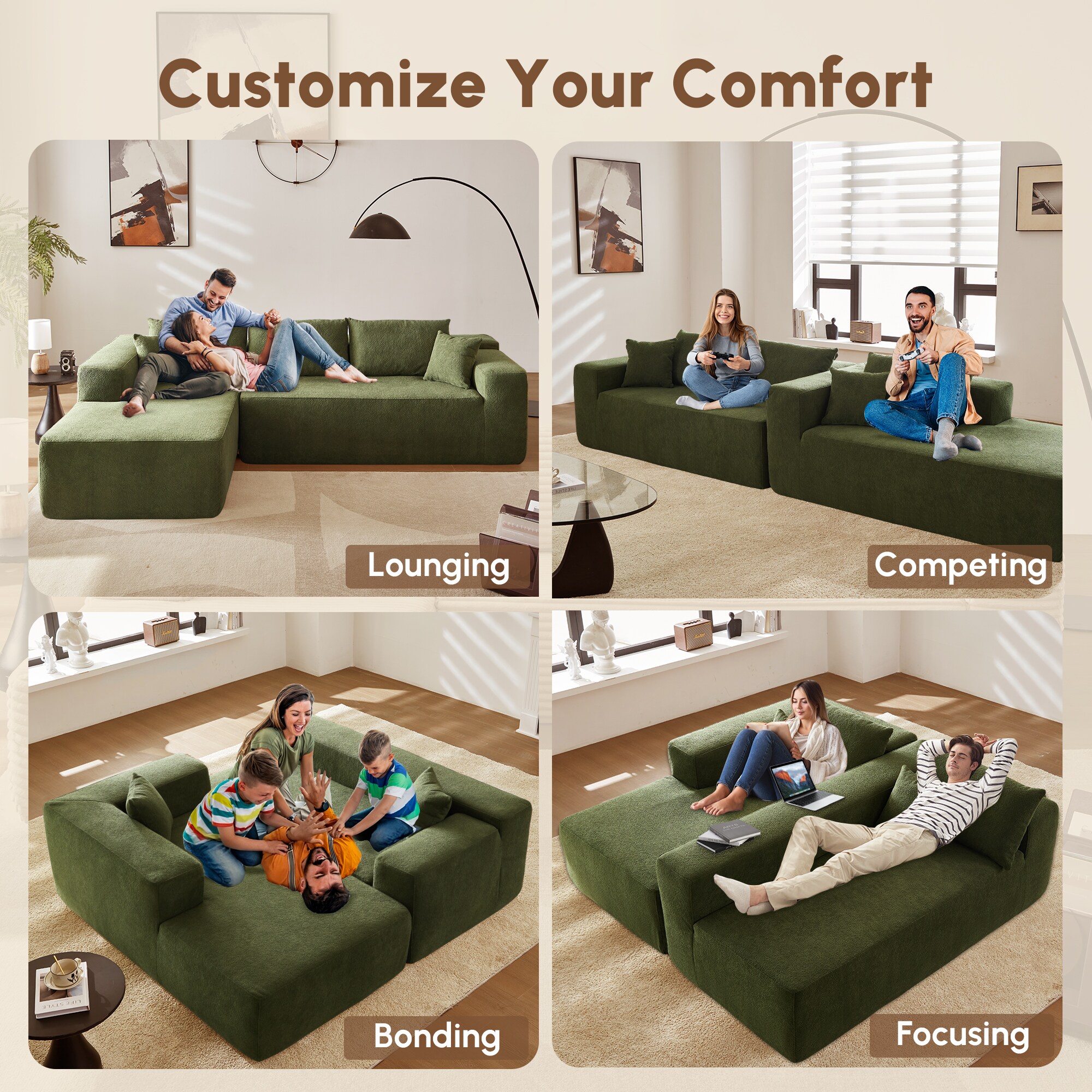 Pouuin SVI67L Sofas-Loveseats - View #7