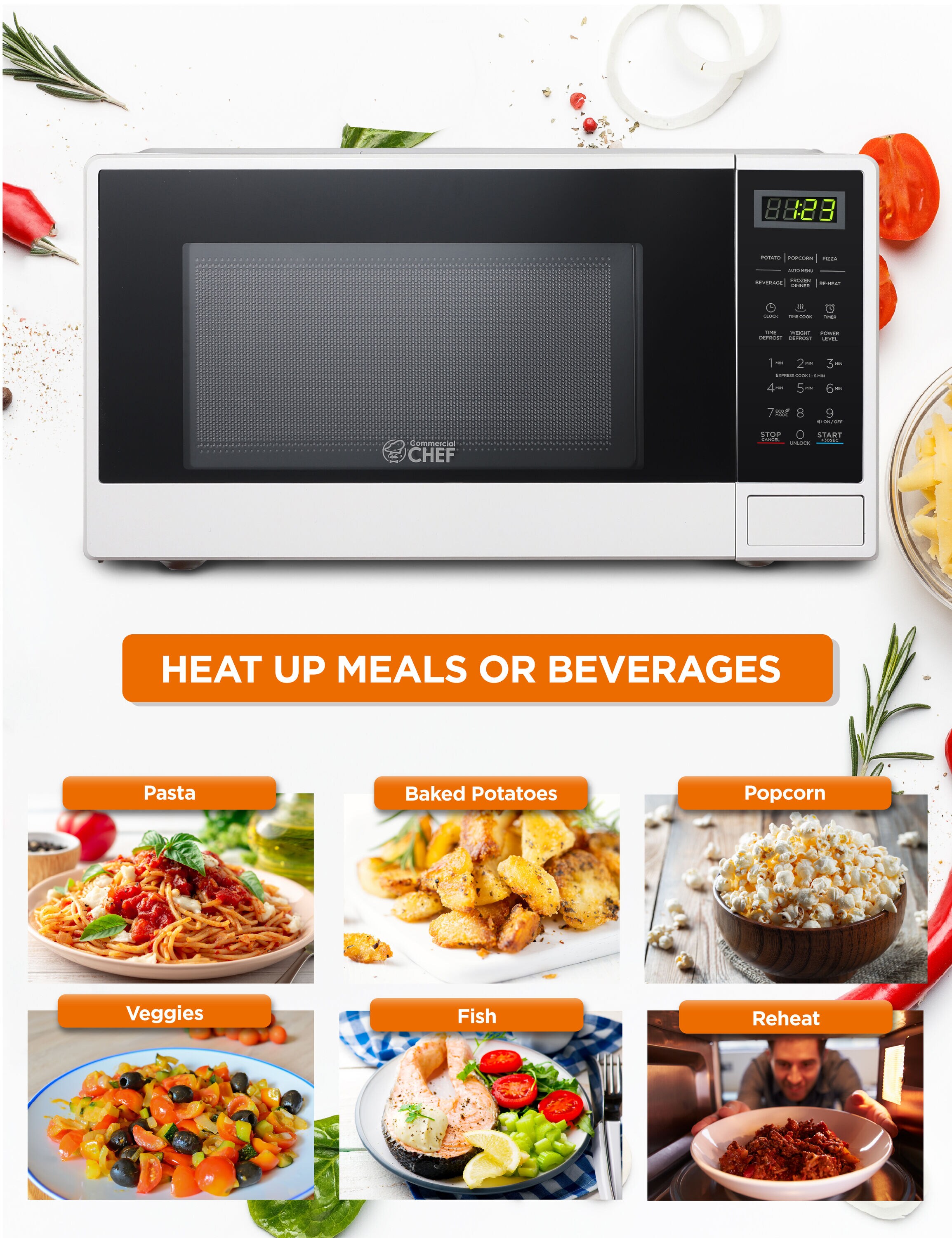 Commercial Chef CHCM11100W Cnt-Mwo - View #2