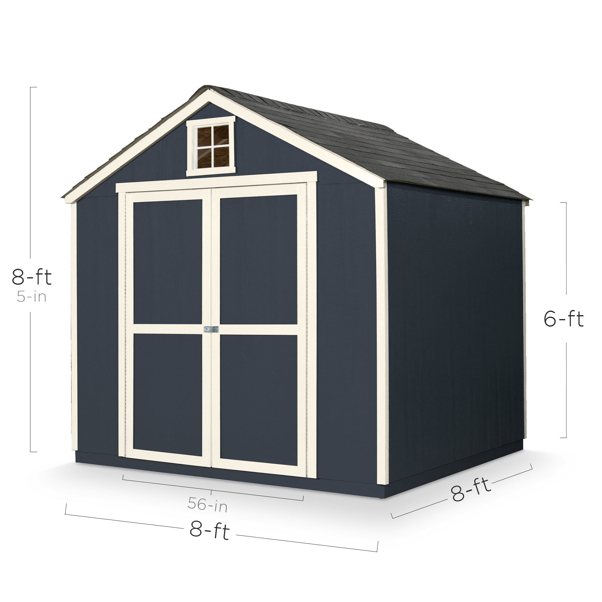 Heartland Hamlin 8-ft X 8-ft Wood Storage Shed In The Wood Storage ...