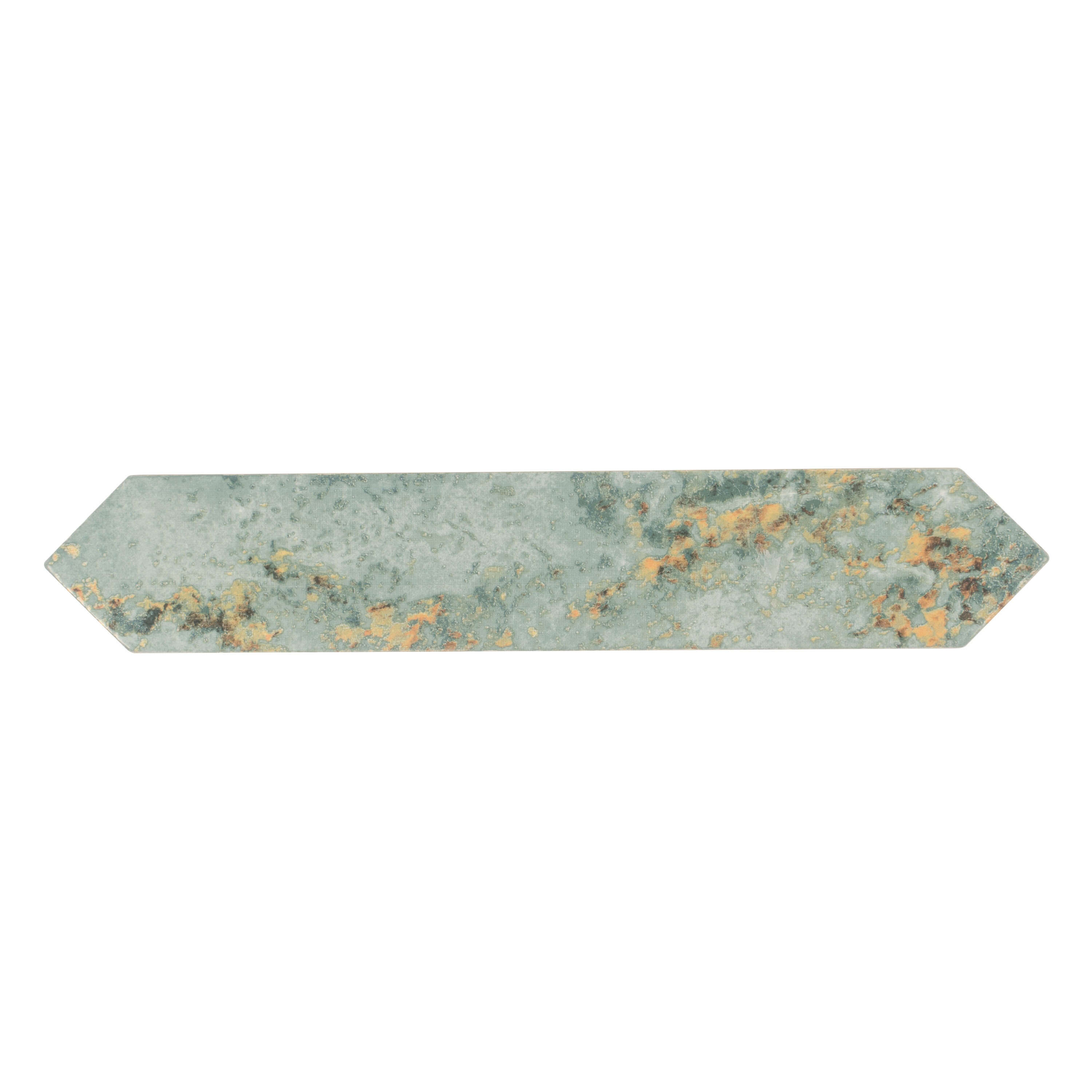 Apollo Tile PCD88RSTAQA Festa Moss Green 2-in x 10-in Glossy Ceramic Stone Look Floor and Wall Tile (2.37-sq. ft/ Carton)