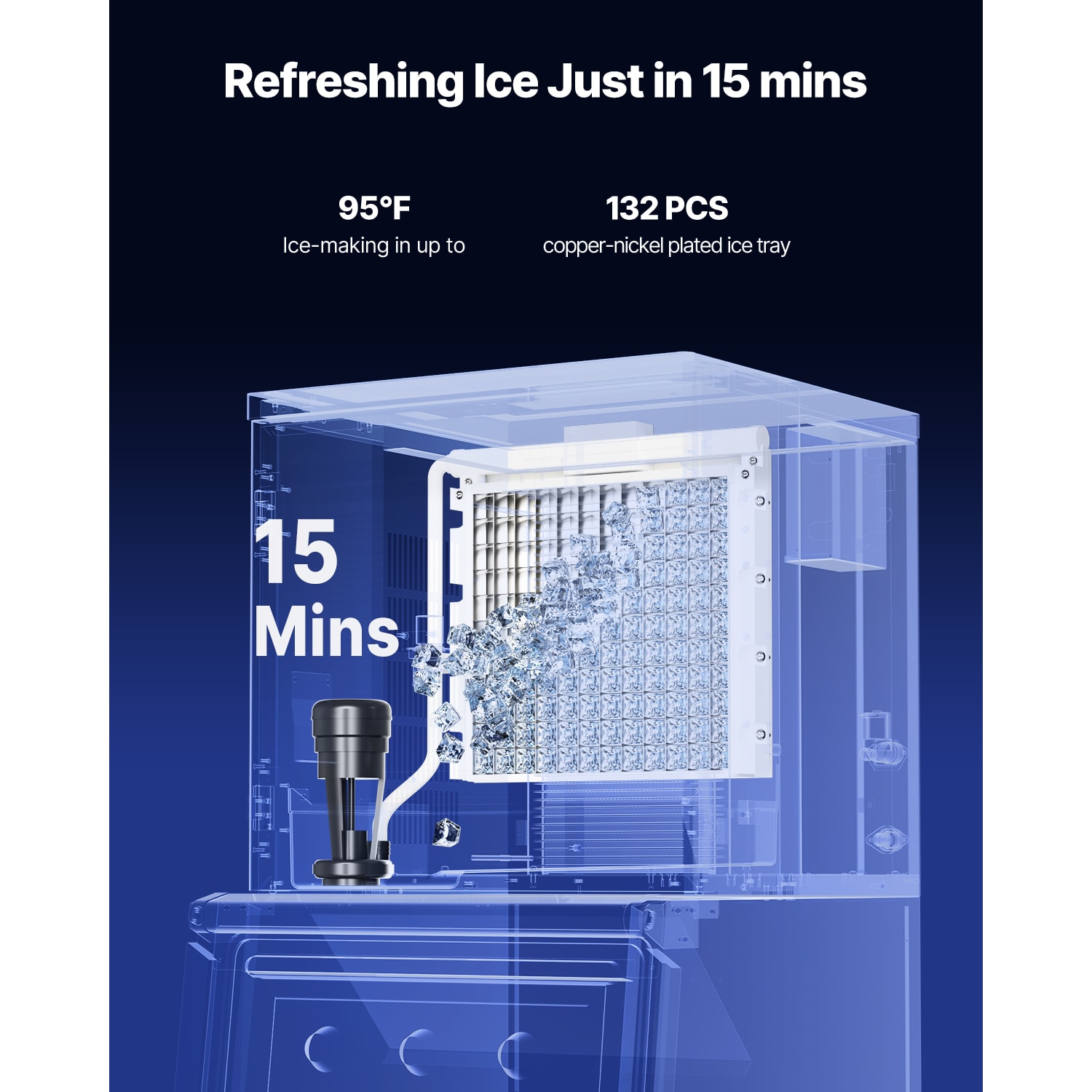 VEVOR TSJGJ2200W418LAWMV1 Icemaker-Access - View #3