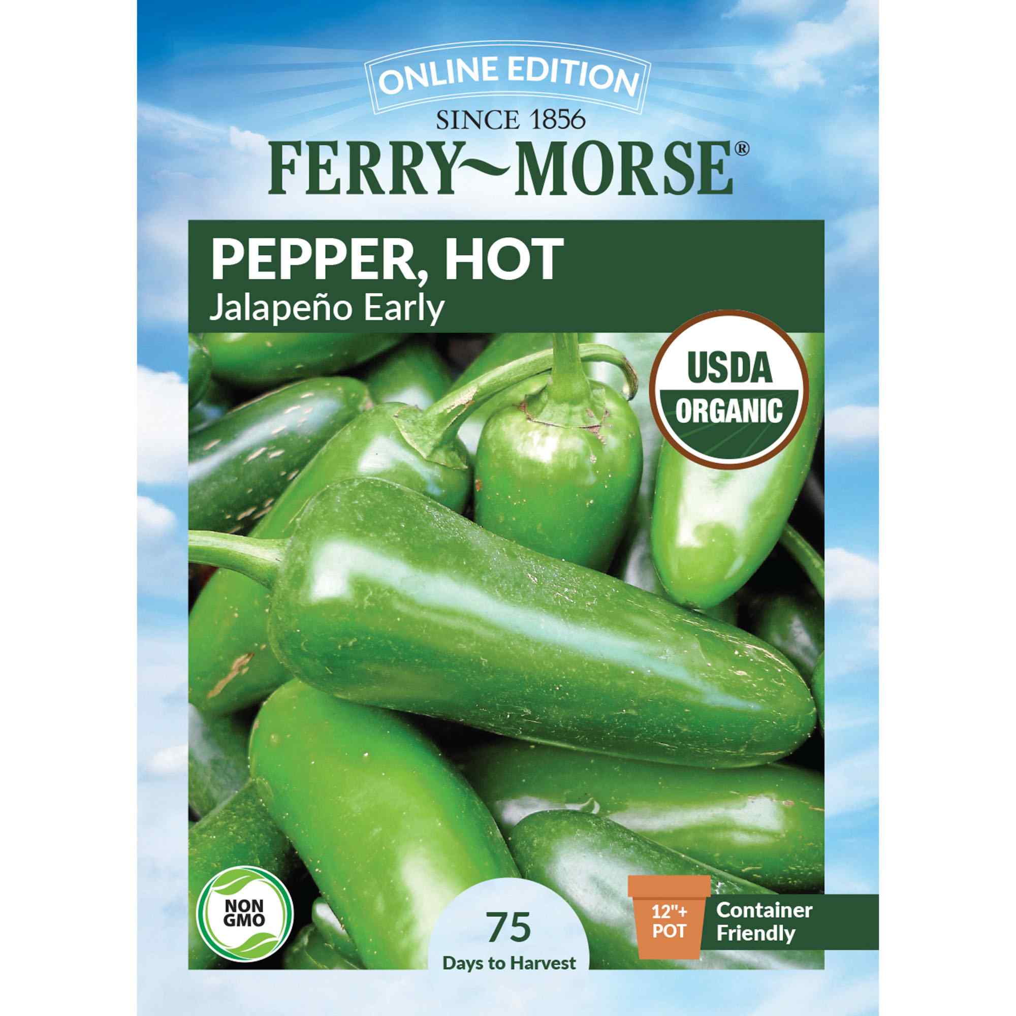 Ferry-Morse LC25.0935 Organic Pepper Seeds 400 Milligram(s)
