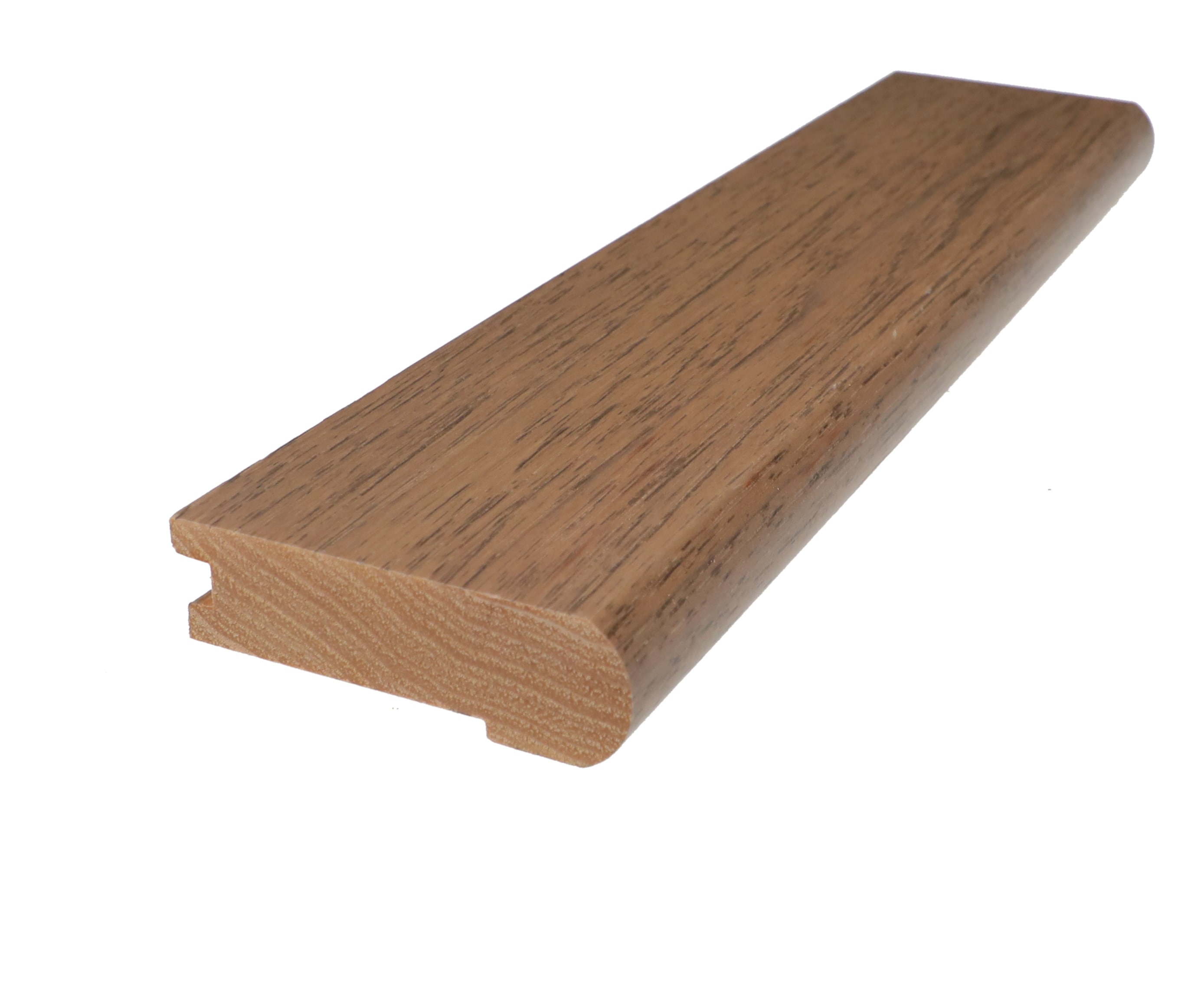 Flexco LSN0004 2.75-Inches x 78-Inches x 0.38-Inches Brown Finished Wood Oak Flush Stair Nosing