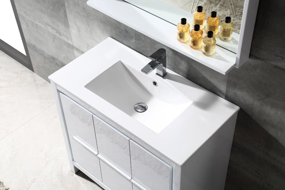 Fresca FVN8136WH Bath-Vanity-Combo - View #4