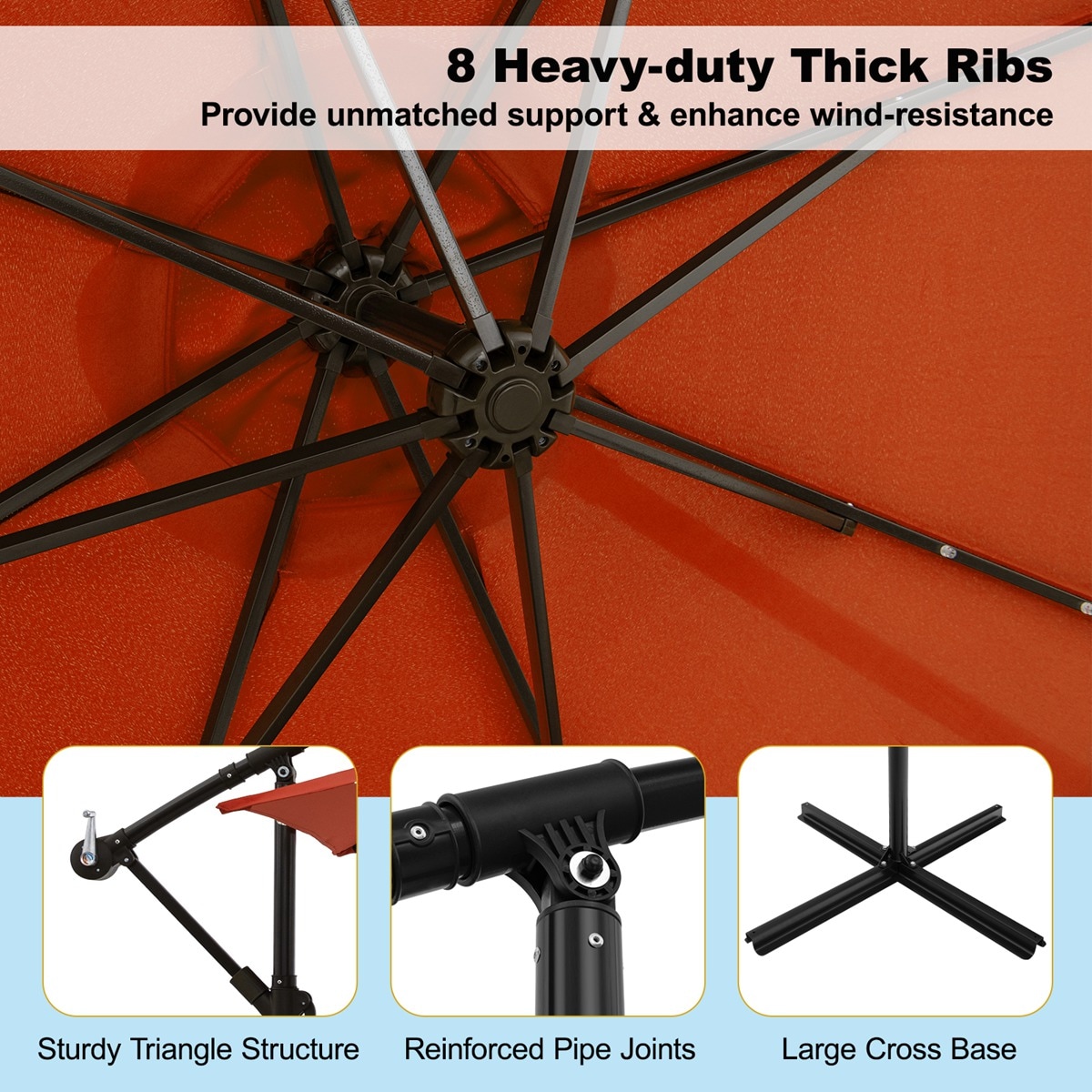 Costway HCST00821 Umbrellas-2 - View #9