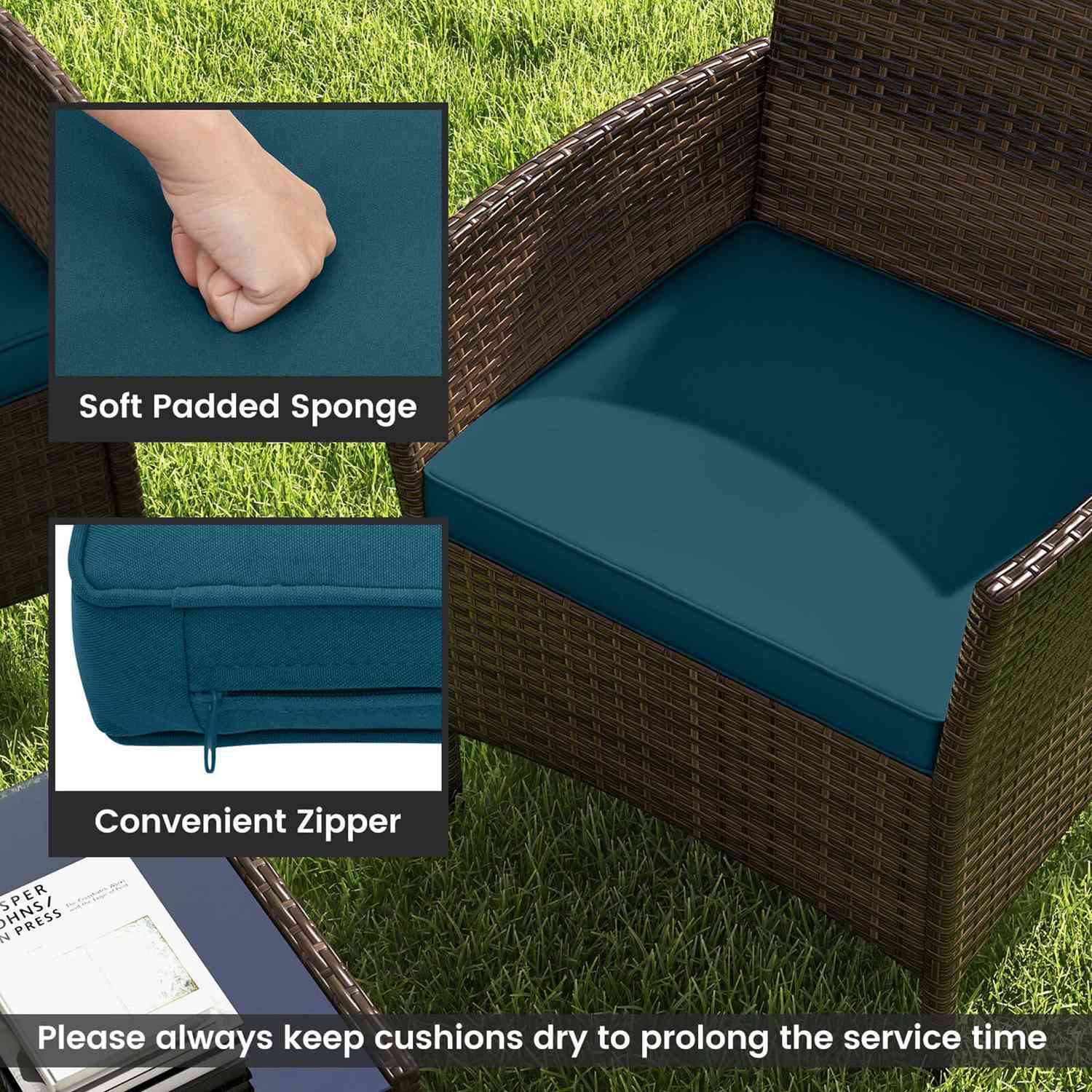 Costway HCST06162 Patio-Conversation-Sets - View #7