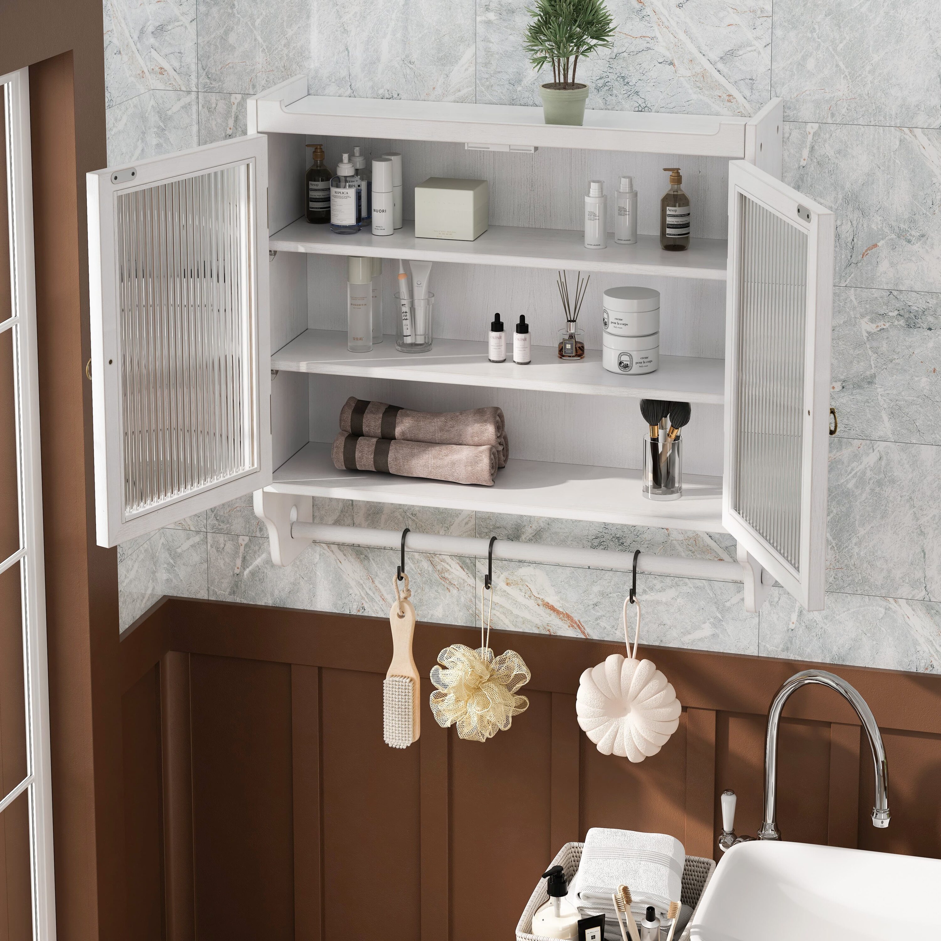 Ama Pear S-BC-05 Bathroom-Wall-Cabinets - View #4