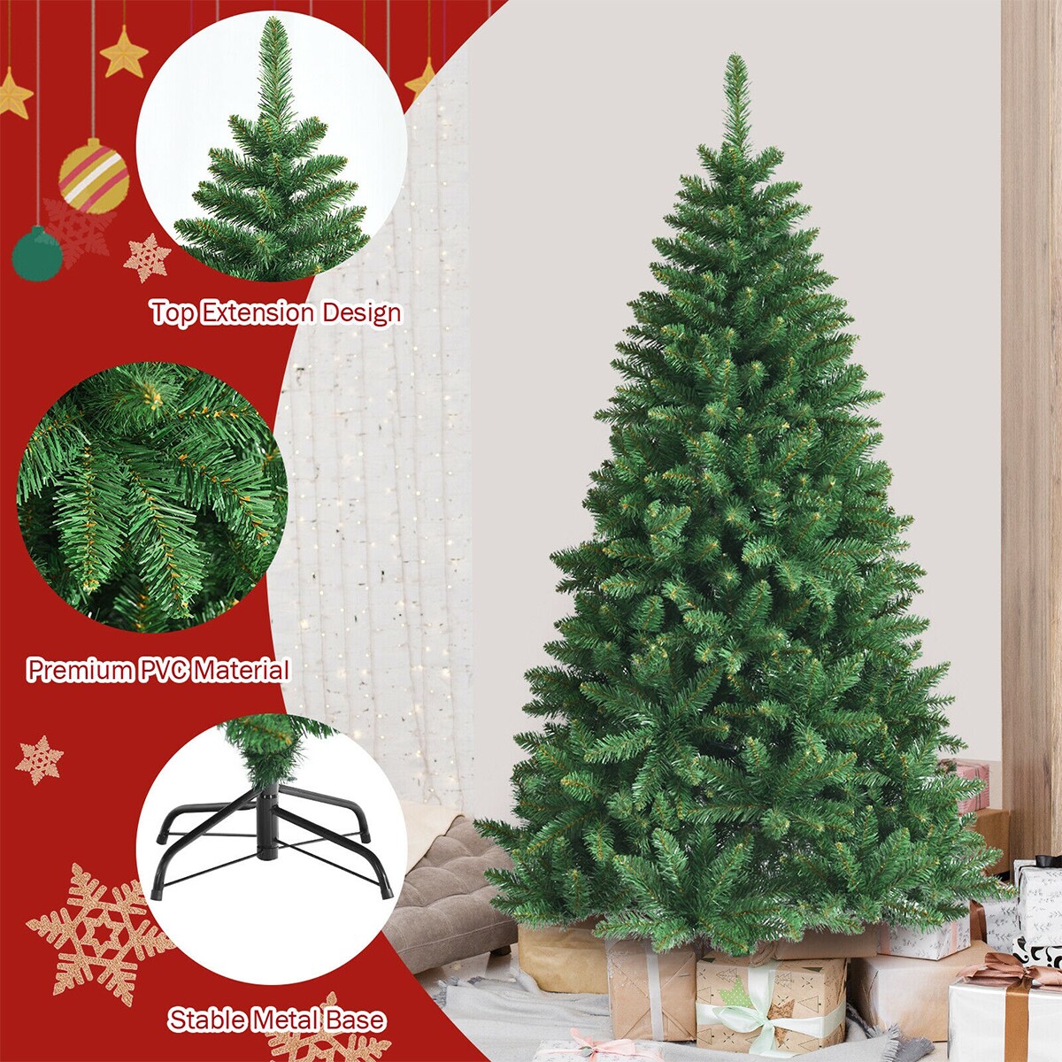 WELLFOR CM-HJY-23628 Artificial-Christmas-Trees - View #5