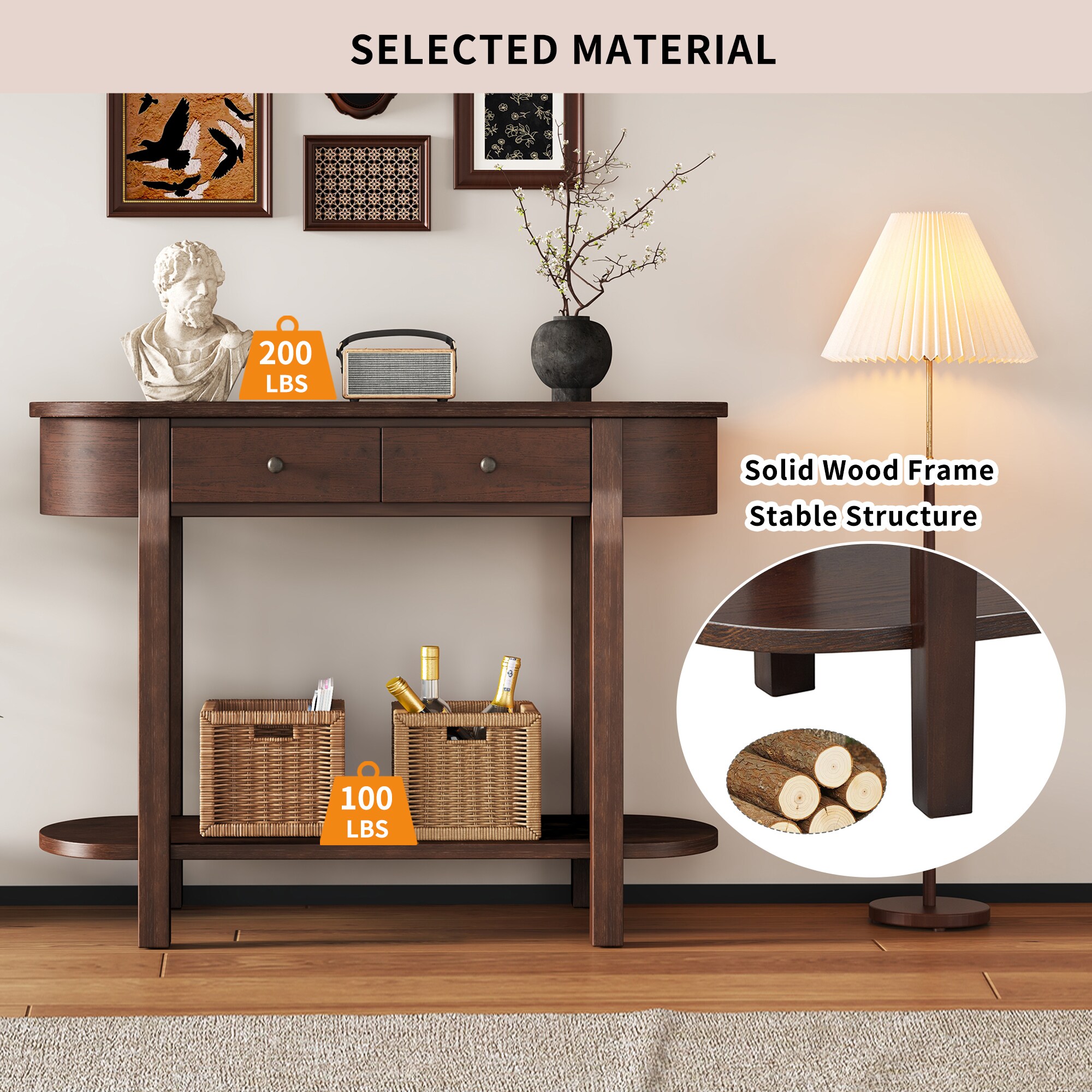Oaks Decor OAN715796P Console-Sofa-Tables - View #10