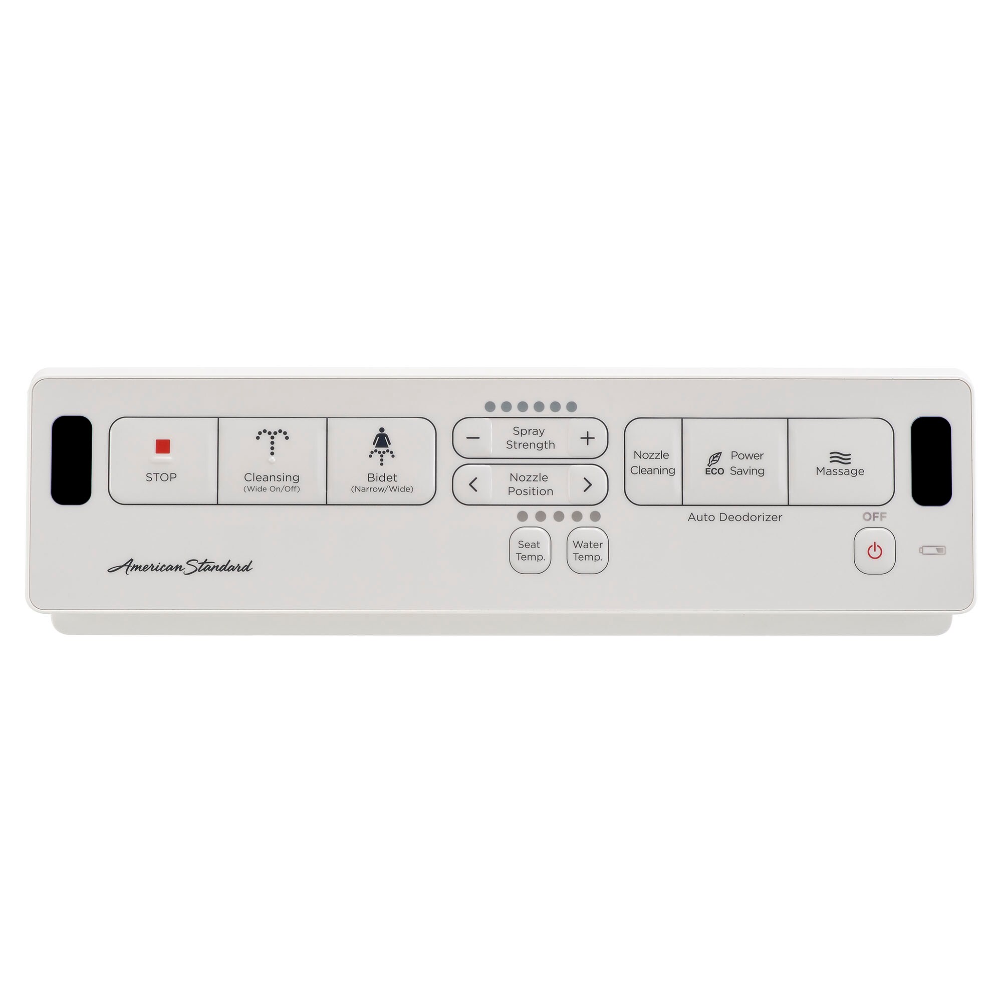 White Elongated Electric Bidet Seat with Remote Control
