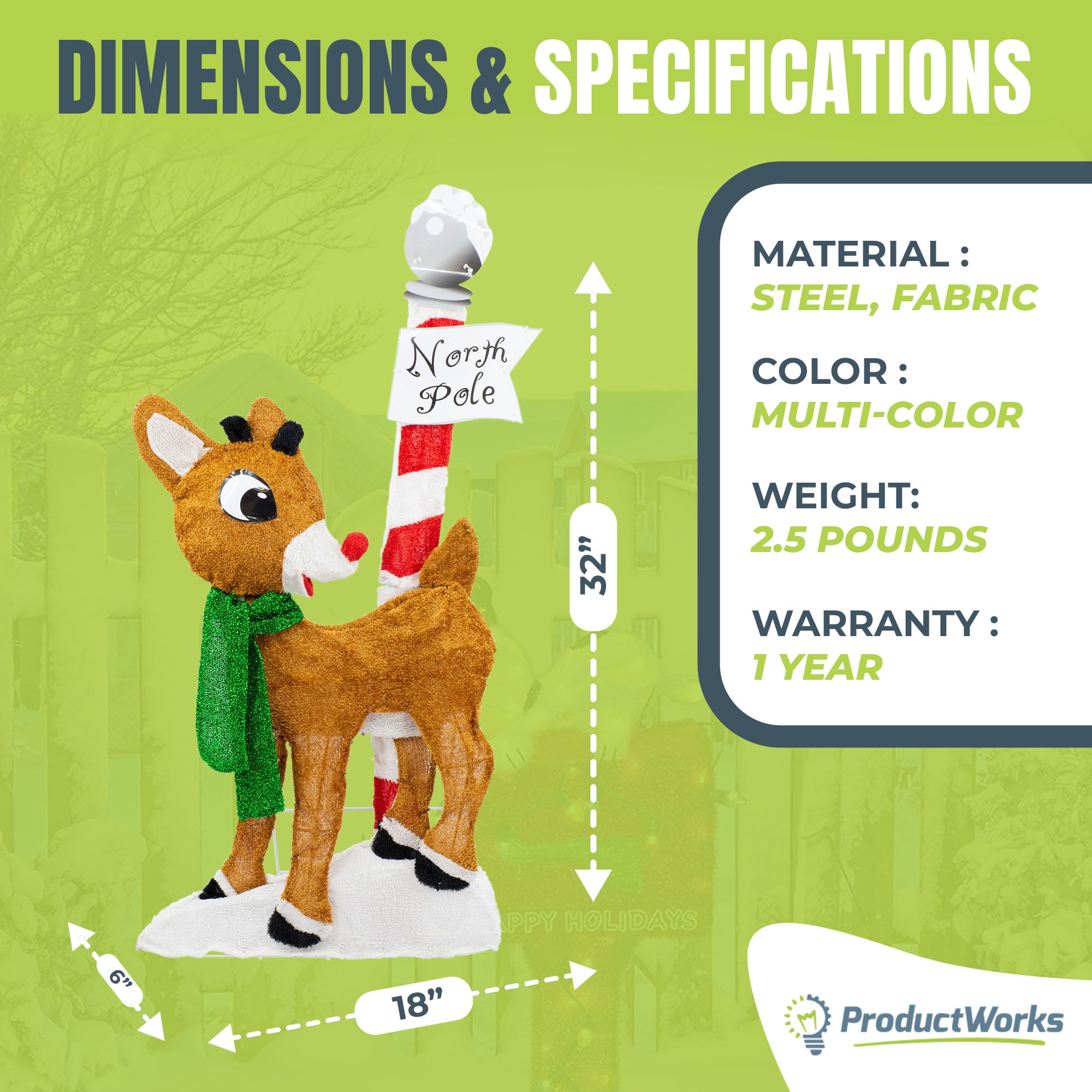 ProductWorks 396896 Table-Christmas-Decorations - View #3