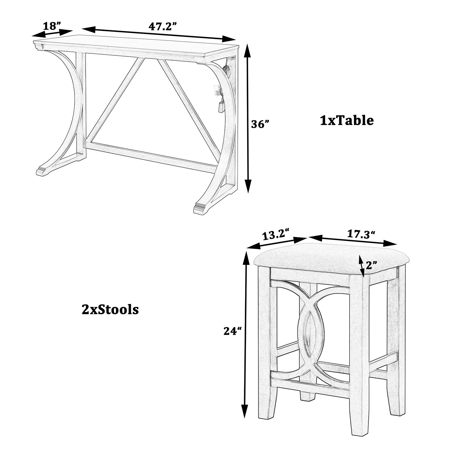 SINOFURN SYA390021BG Dining-Sets - View #14