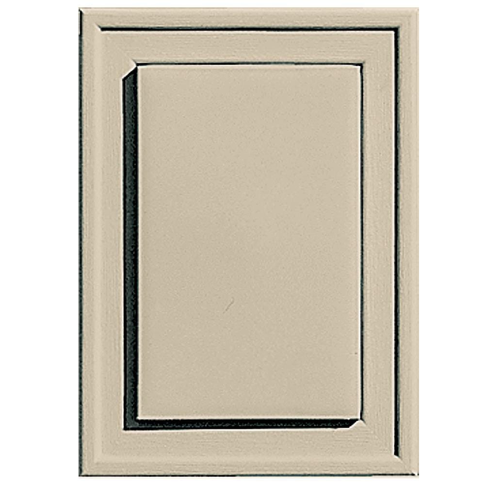 Builders Edge 130130001011 4.5-in x 6.25-in Sandalwood Vinyl Universal Mounting Block