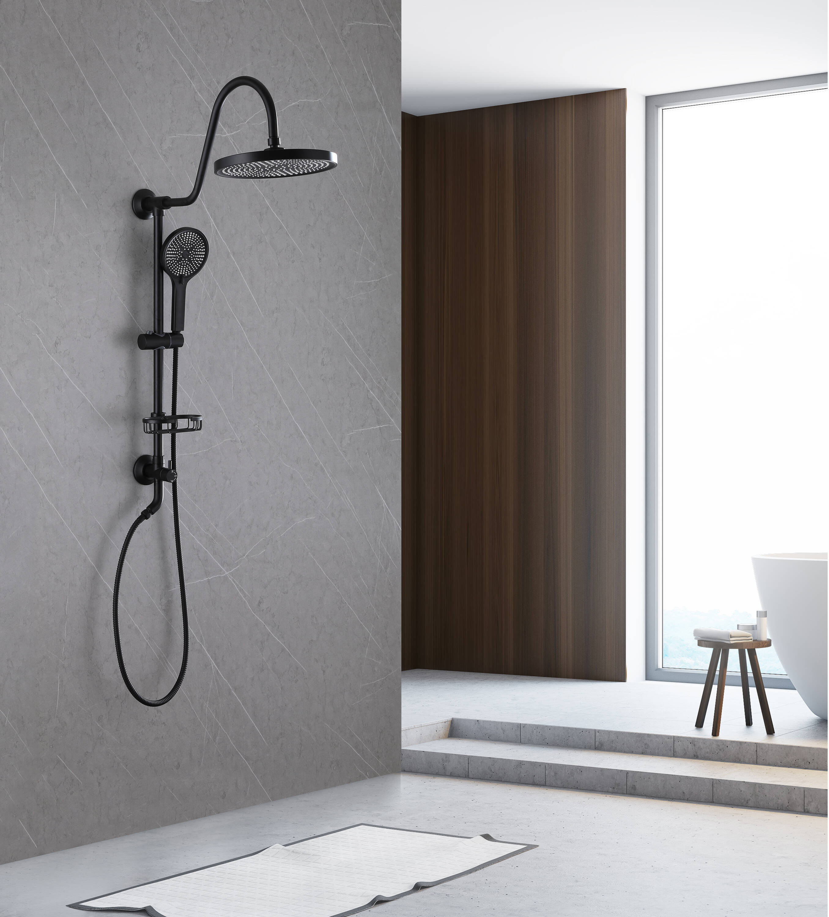 Clihome CHMS-10BG-A3806 Showerhead-Bar-Panels - View #4