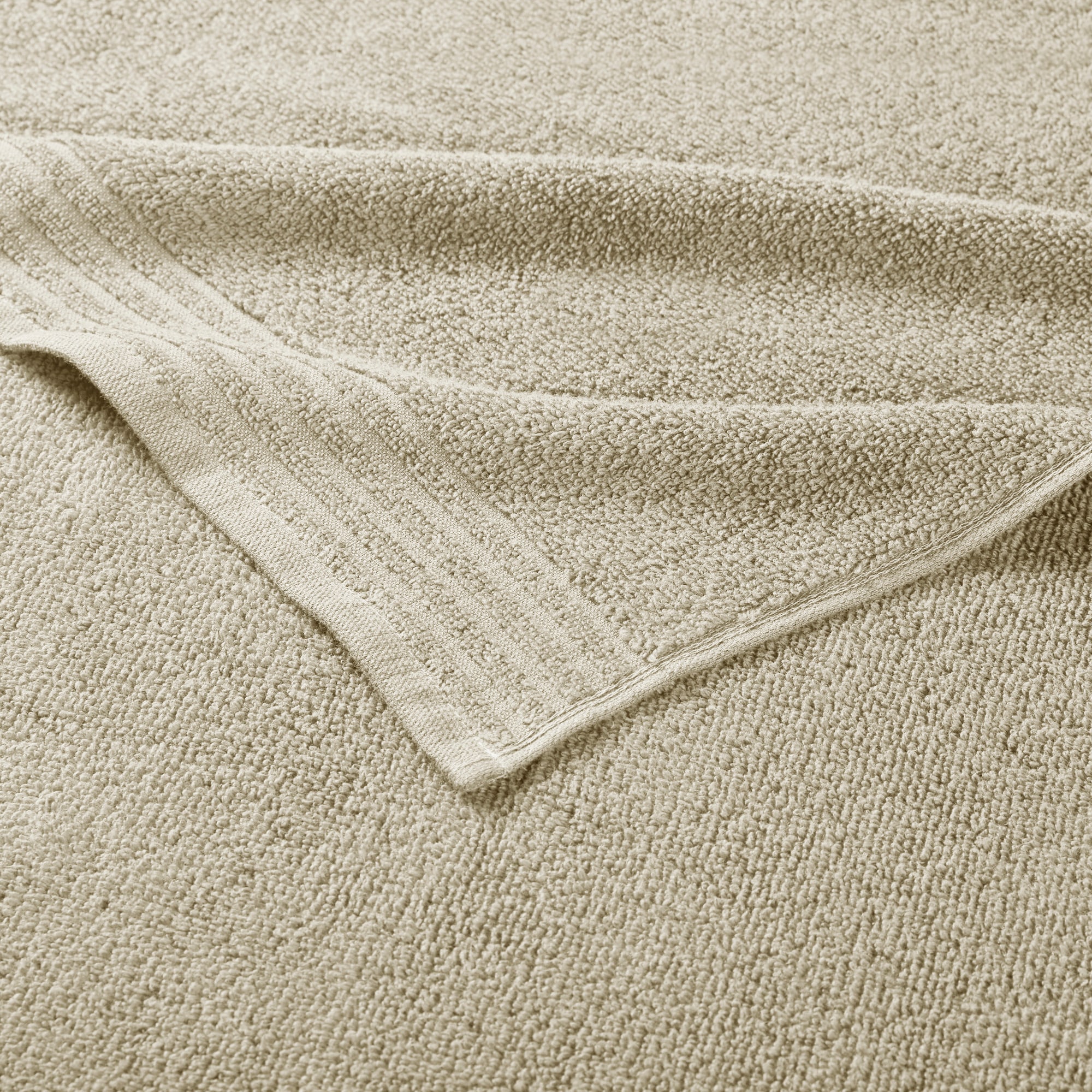 12-Piece Beige Cotton Quick-Dry Bath Towel Set
