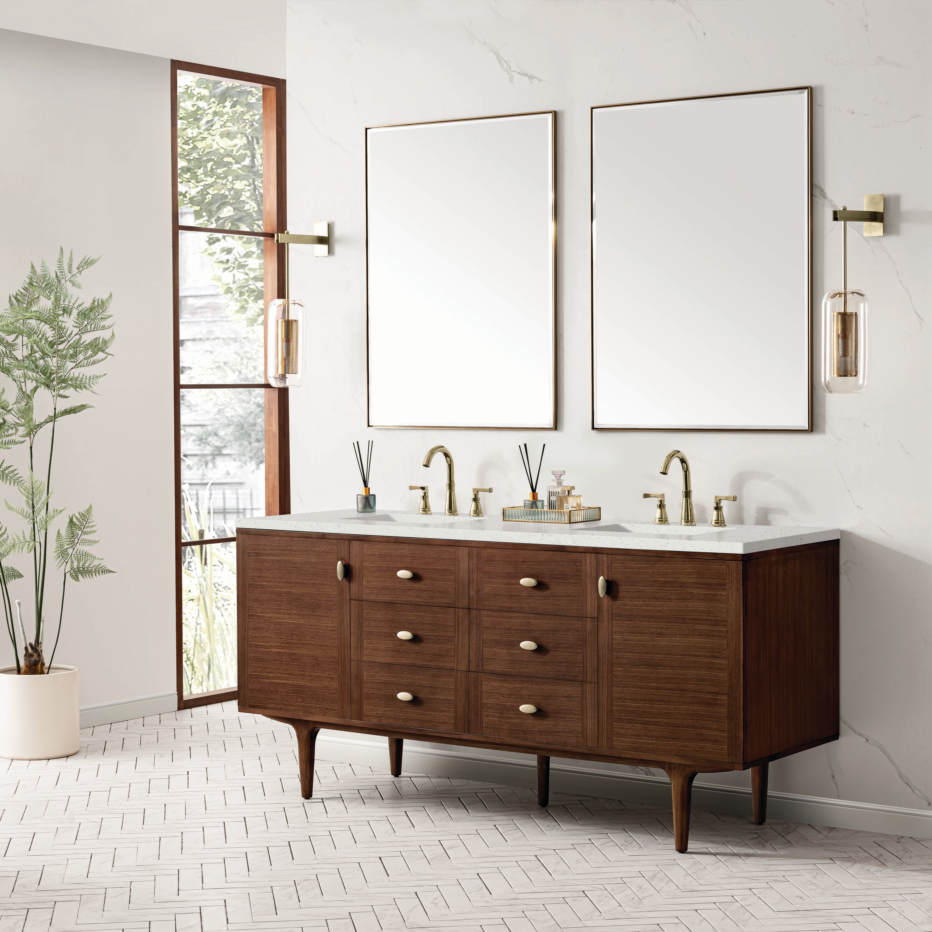 James Martin Vanities 670-V72-WLT-3LDL Bath-Vanity-Combo - View #4