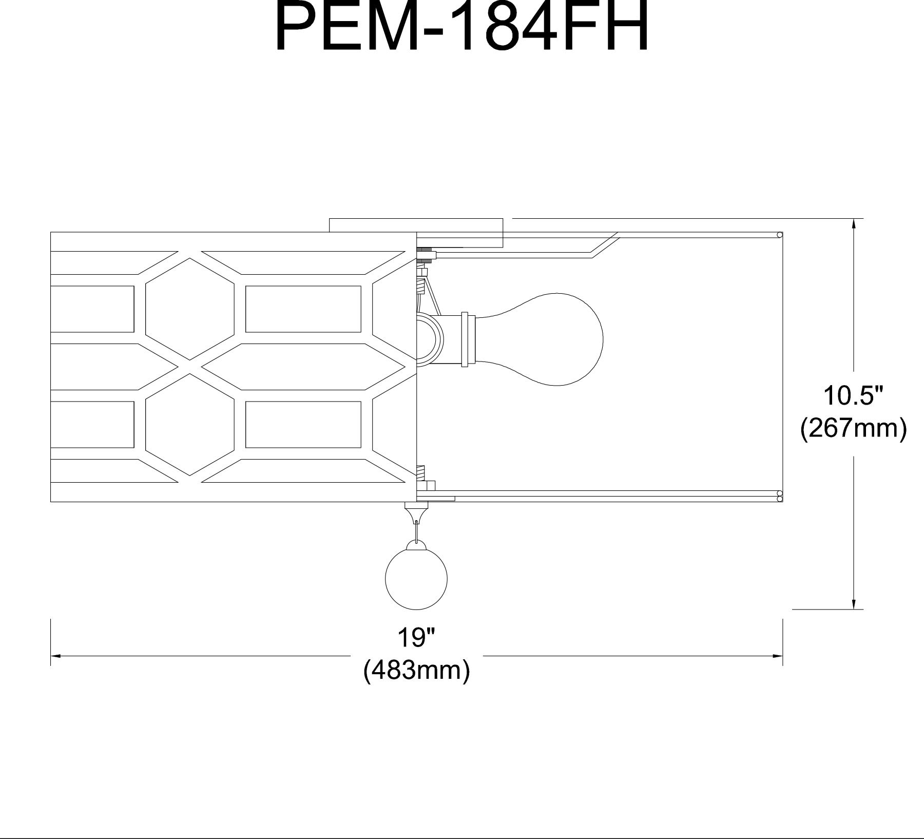 Dainolite PEM-184FH-PC-SV flushmounts - View #2