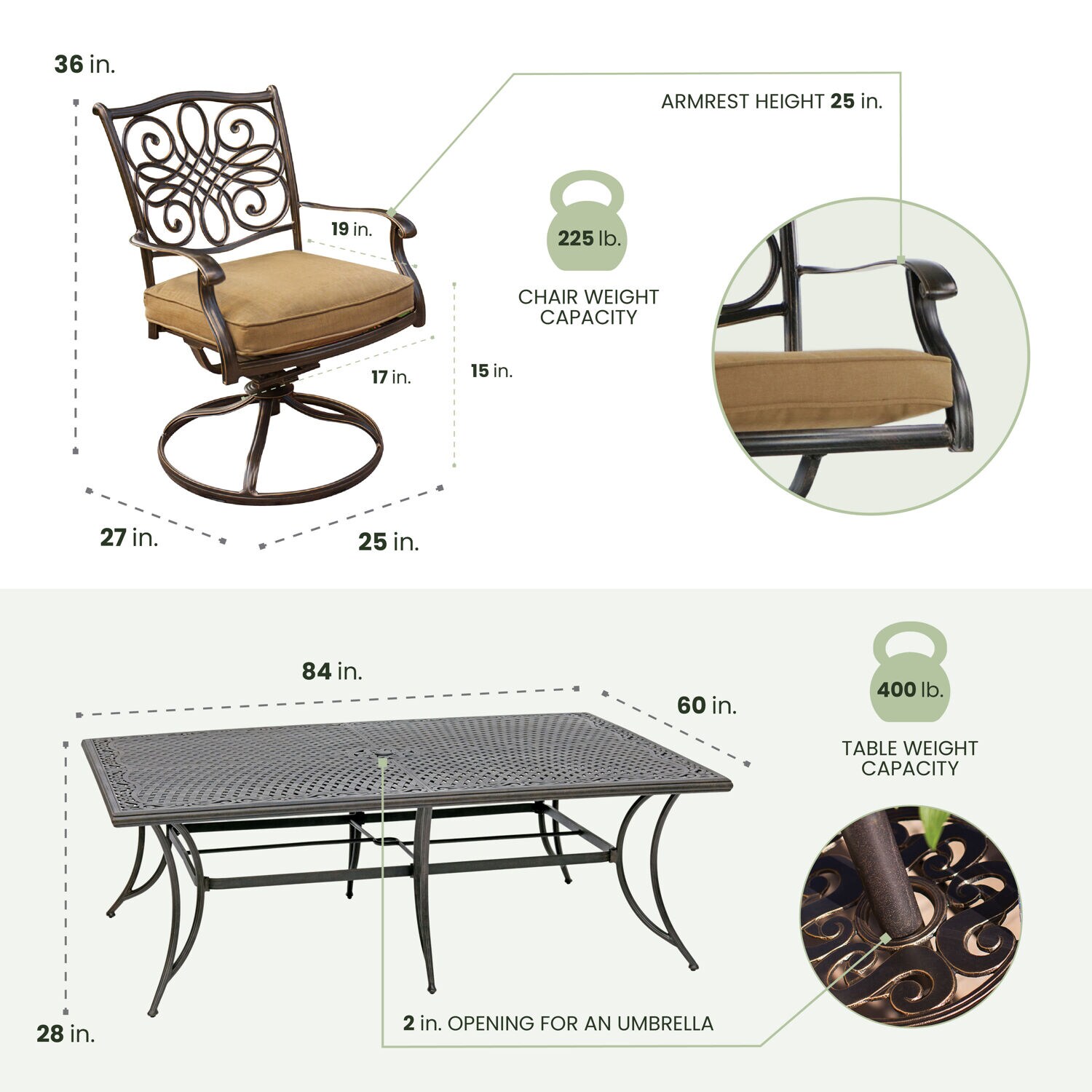 Hanover TRADDN11PCSW10 Patio-Dining-Sets - View #8