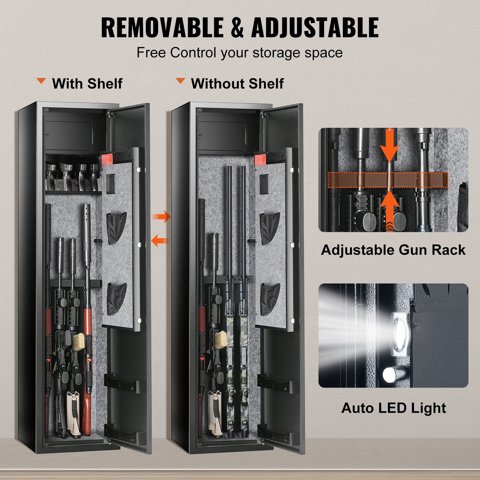 Biometric Digital Steel Gun Safe with Fingerprint Lock