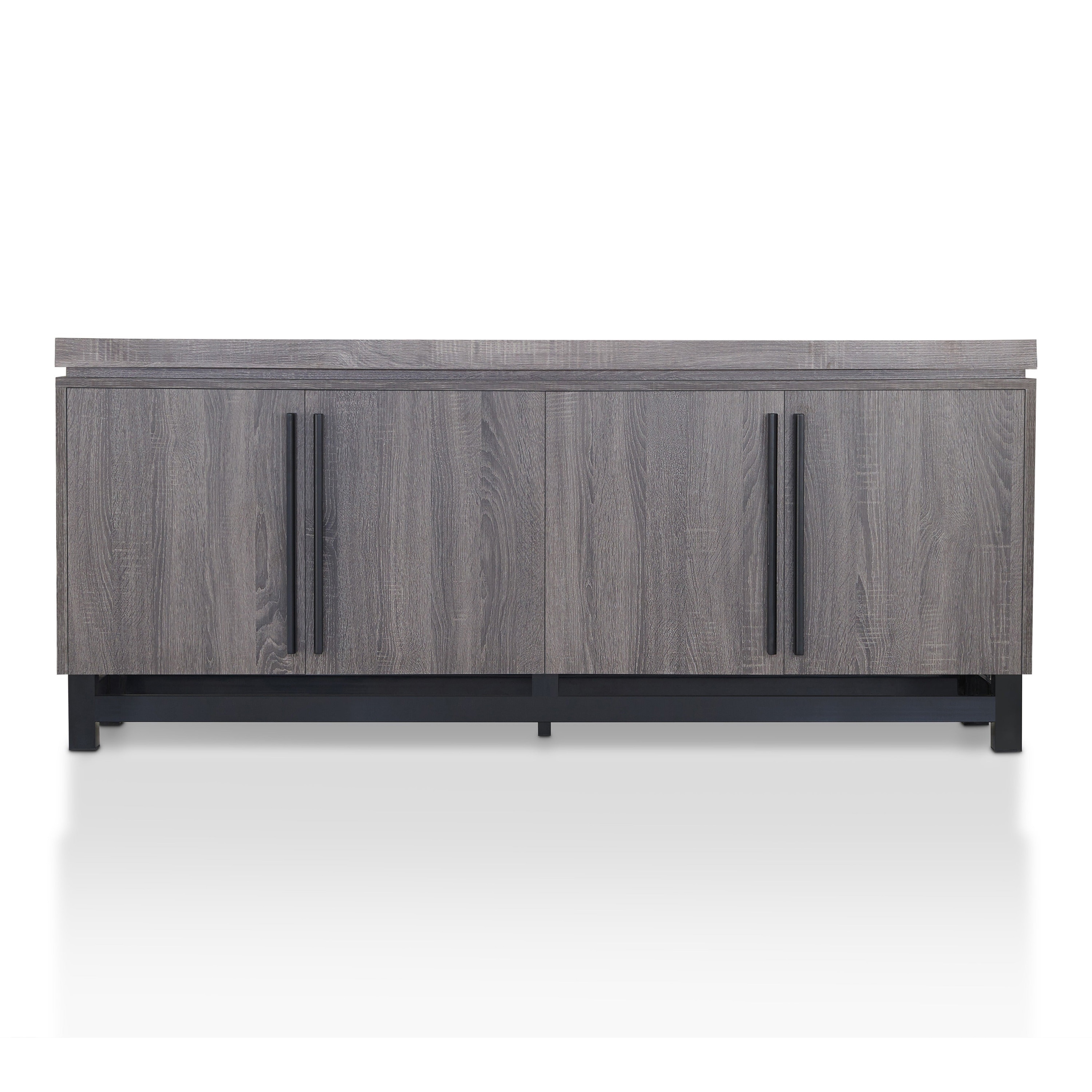 Furniture of America IDI-161487 Natua Transitional Distressed Gray Buffet