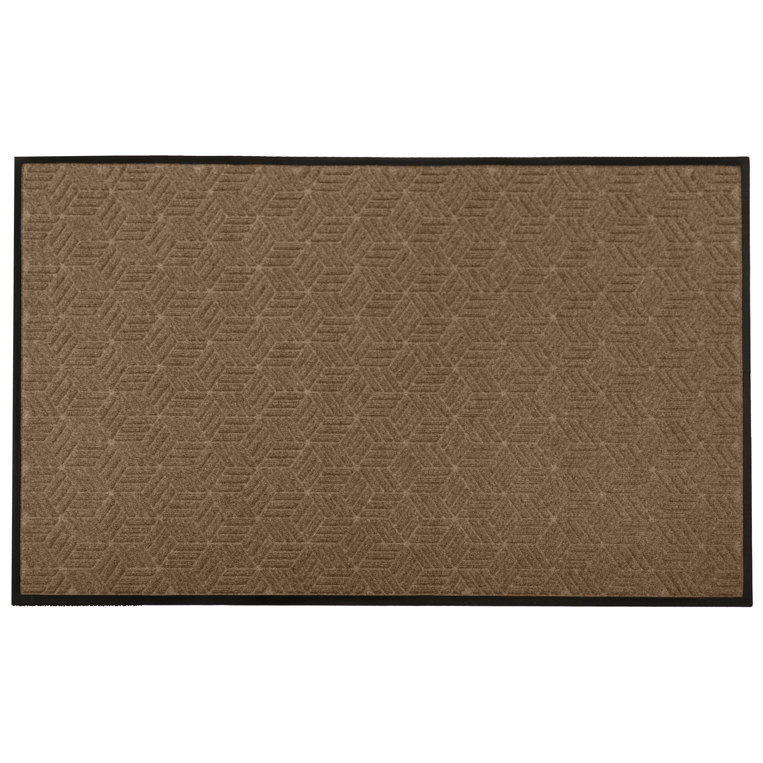 Bungalow Flooring 20948500068 6-ft x 8-ft Camel Polyester Rectangular Indoor or outdoor Decorative Utility mat