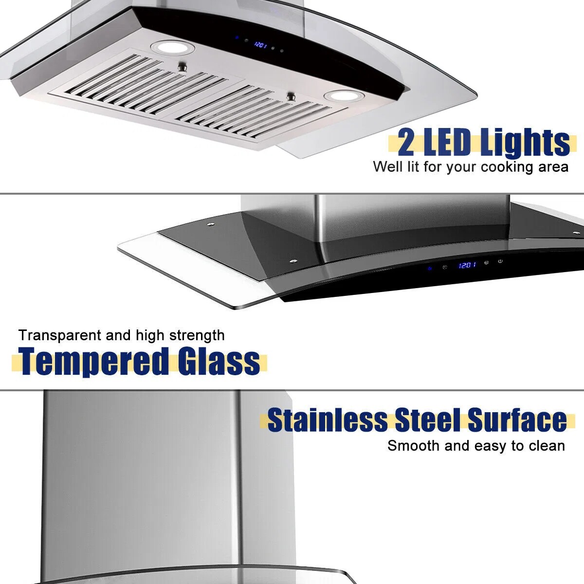 Damerin T11239 Wall-Mounted-Range-Hoods - View #9
