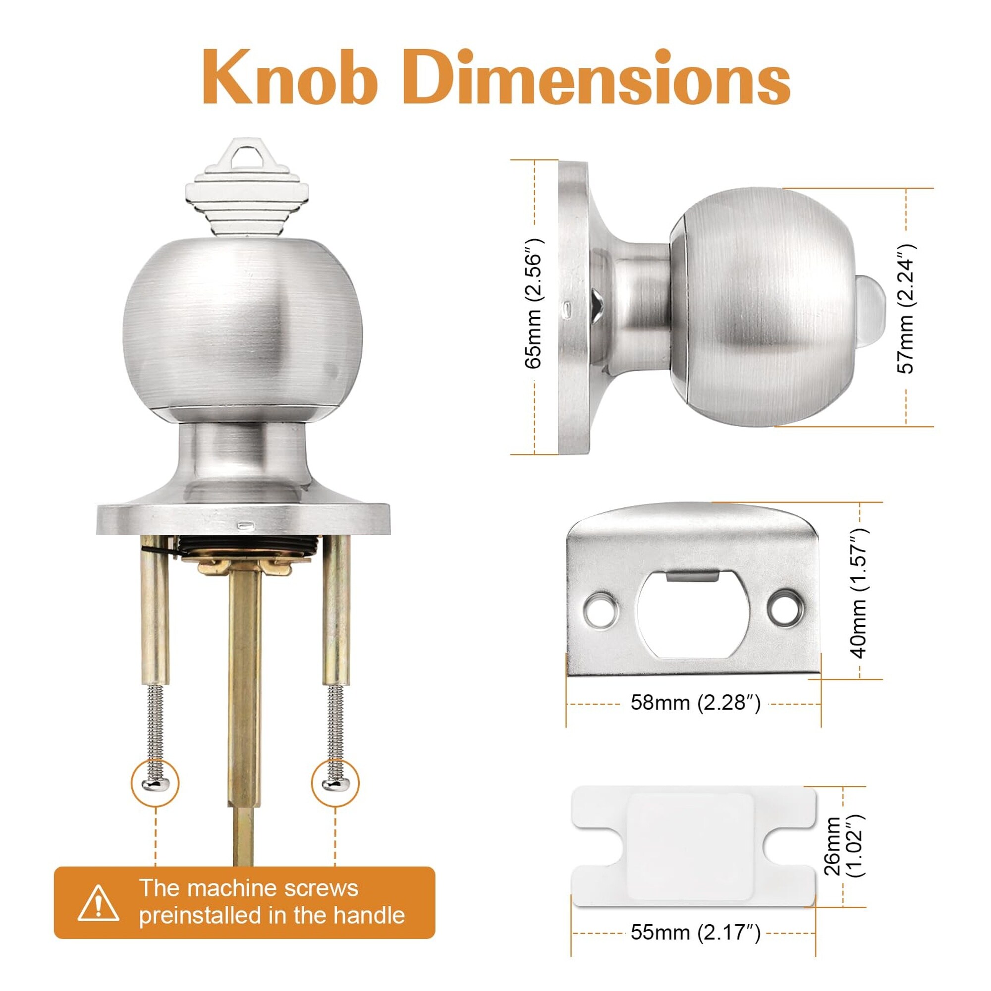 Numhew NHWILL91518 Door-Knobs - View #2