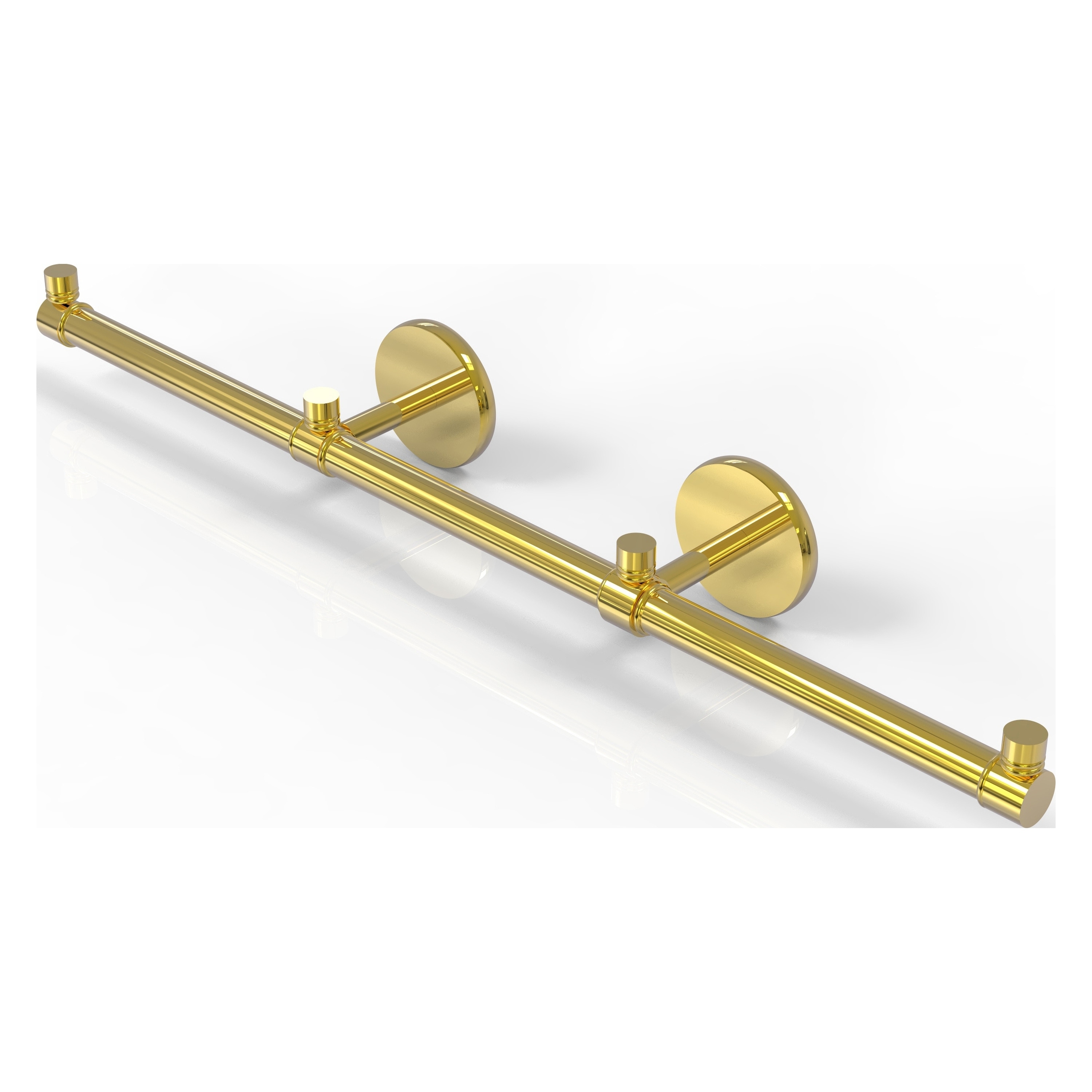 Allied Brass P1000-HTB-3-PB Prestige Skyline 22-in double Polished Brass Wall mount Double Towel Bar