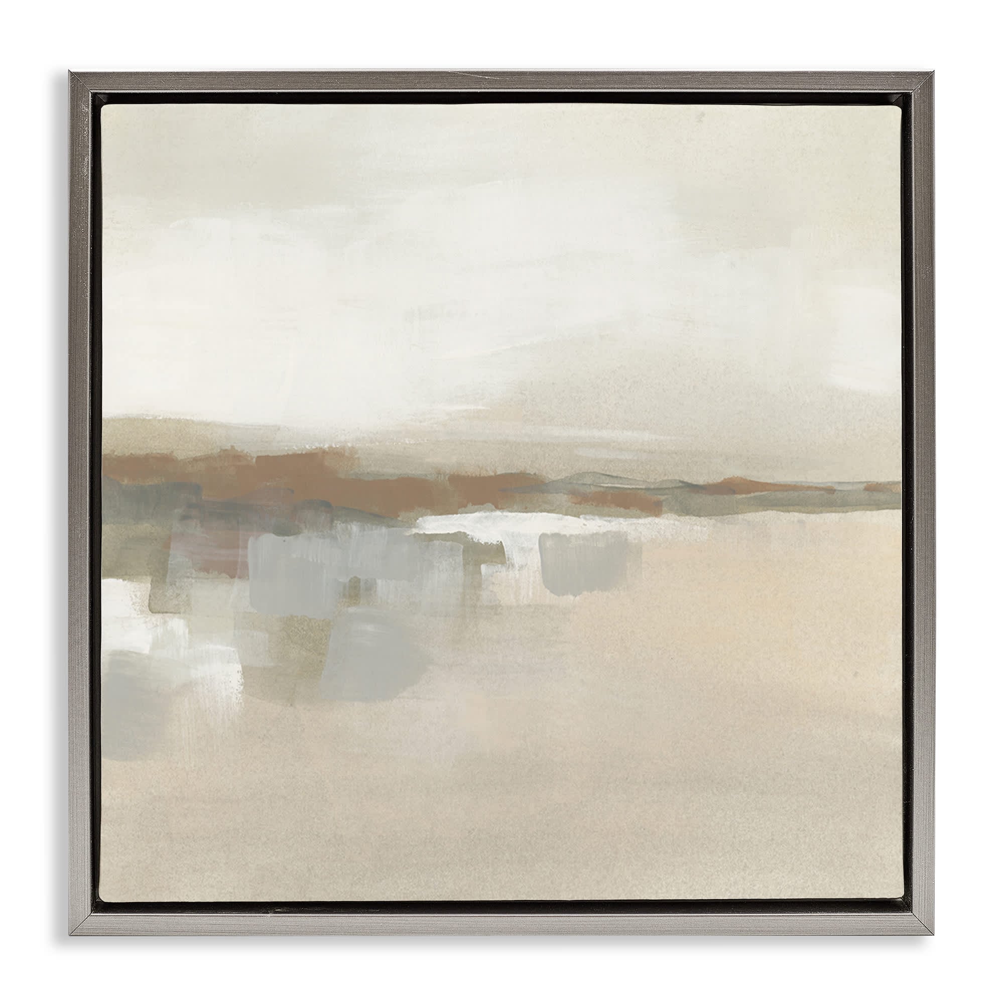 Stupell Industries BS-350-FFL-17X17 Southwestern Dunes Abstraction Floating Frame design by June Erica Vess