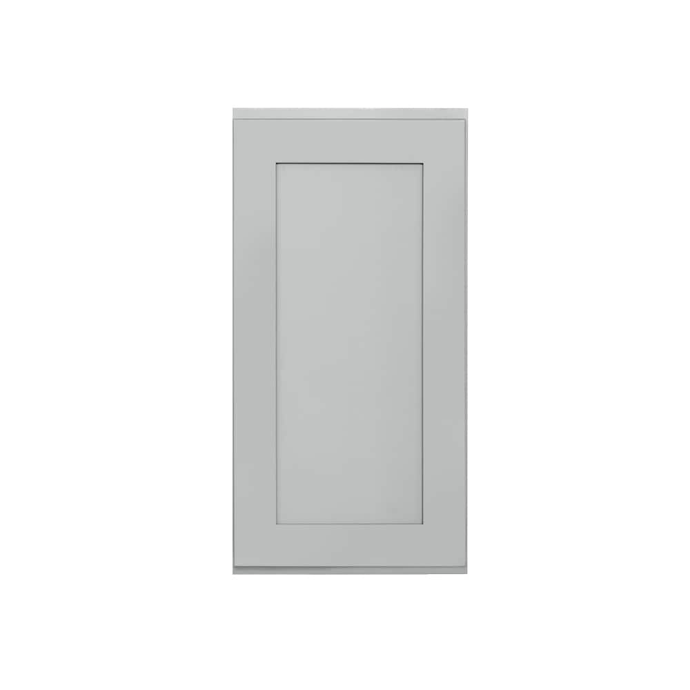 RELIABILT LS-SG-W1836R Overlake 18-in W x 36-in H x 12-in D Gray Wall Ready to assemble Plywood Cabinet (Recessed Panel Shaker)