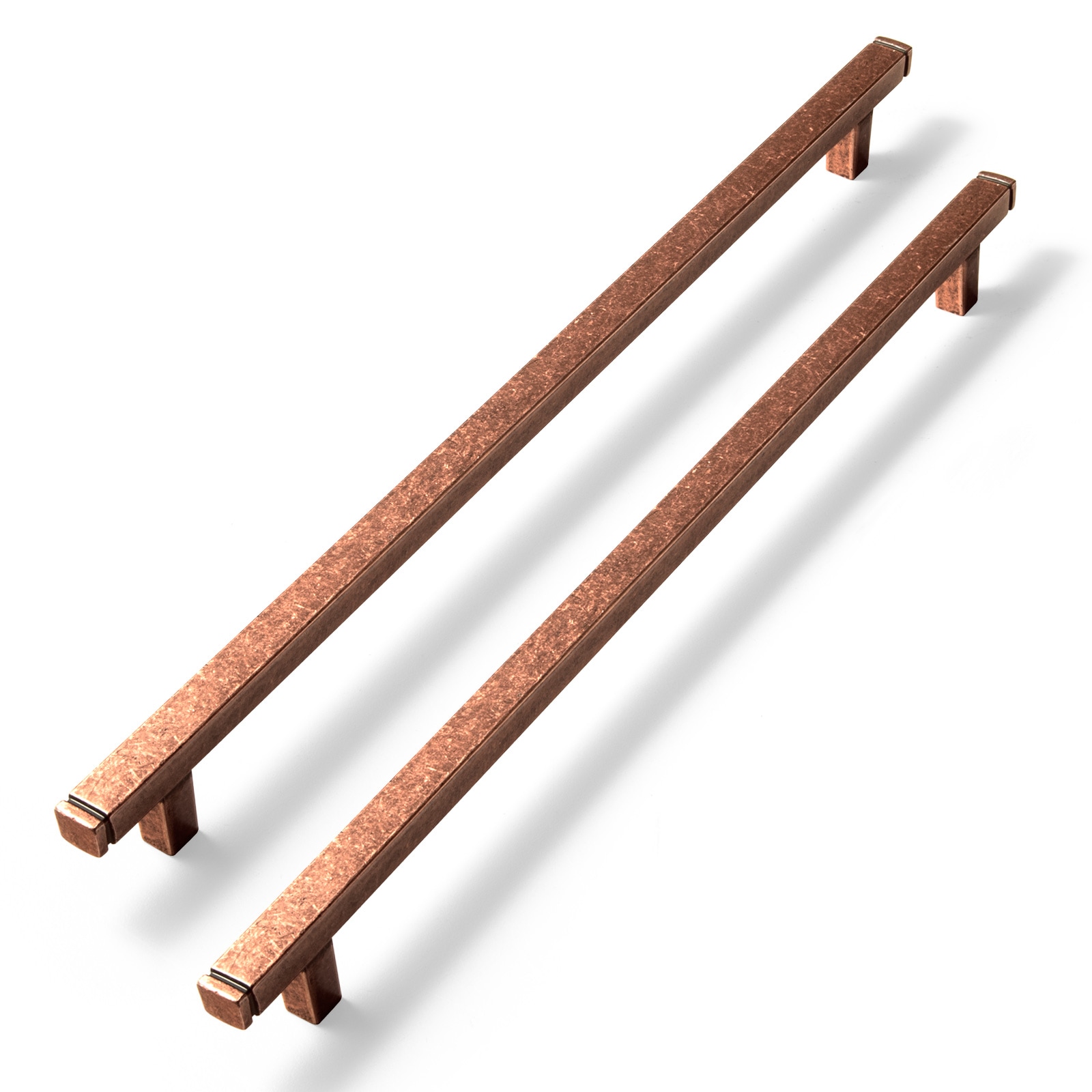 Miaokesen 1814AC-192 7-9/16-in , 192mm Center to Center Antique Copper Rectangular Bar 6 -Pack